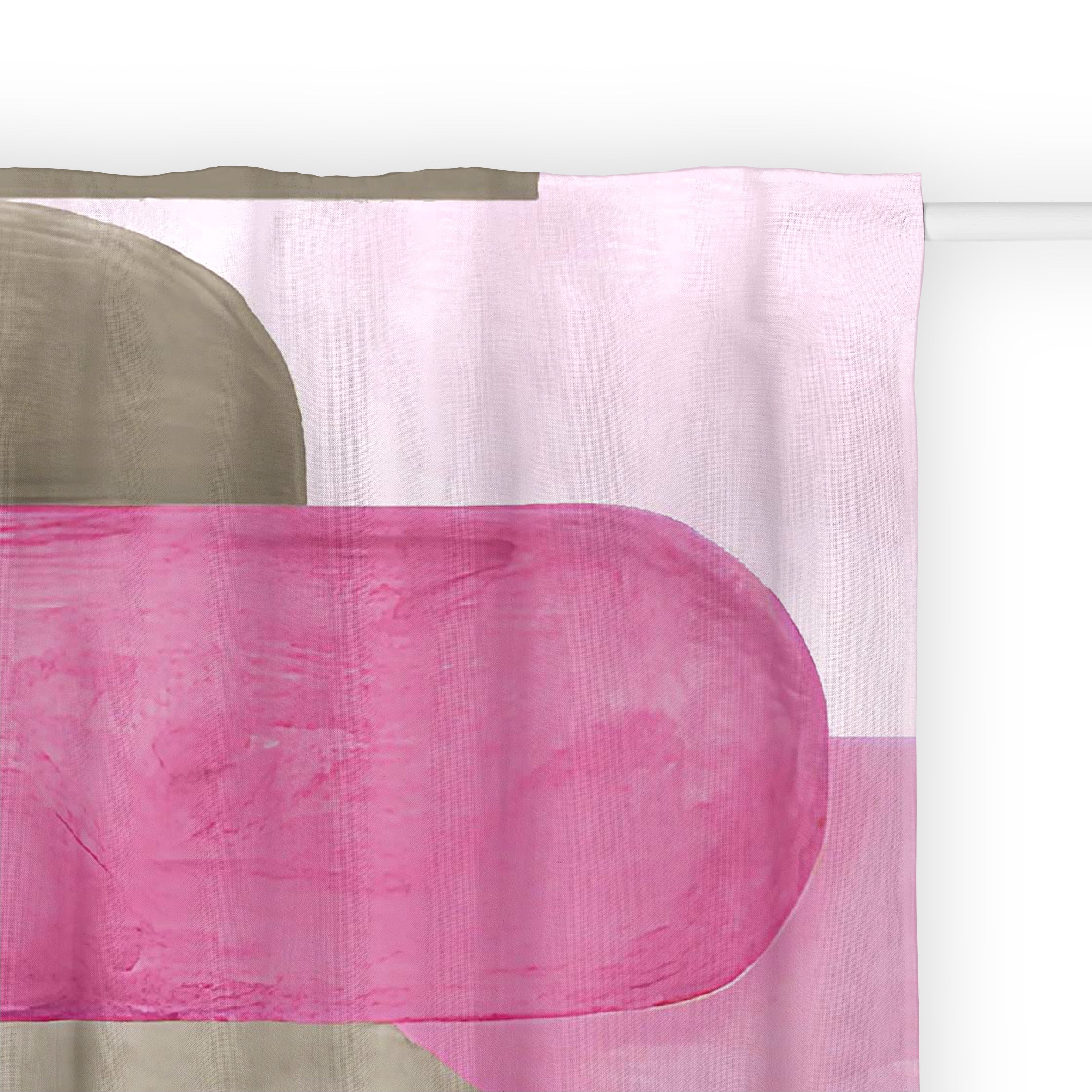 Cortina Cinta trasera 100% algodón Dundee Rosa