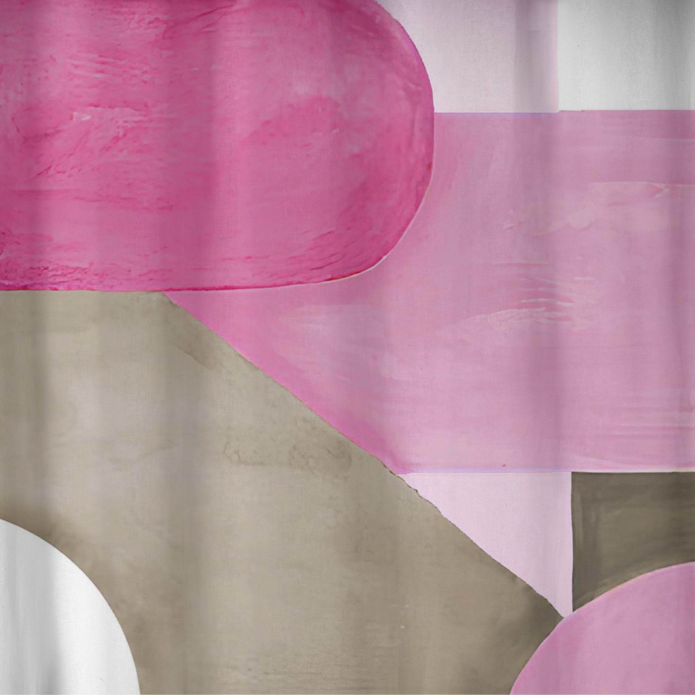 Cortina Cinta trasera 100% algodón Dundee Rosa