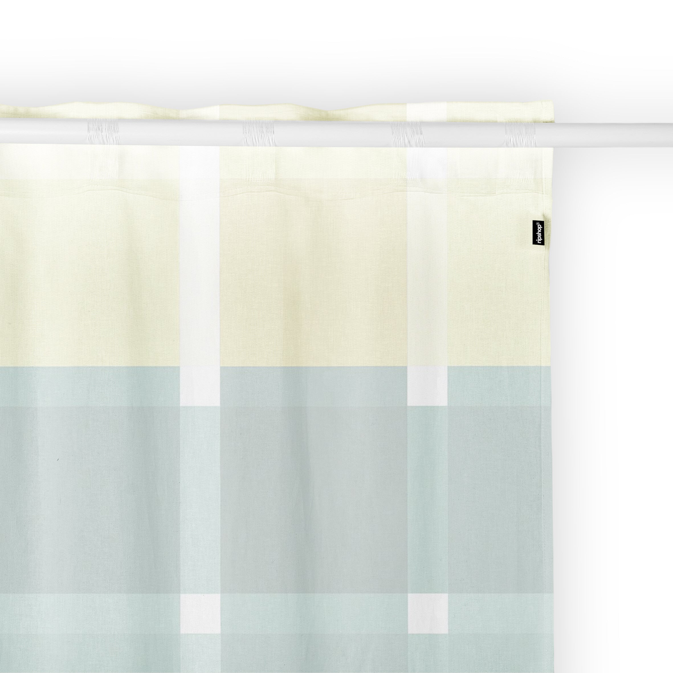 Ruban de rideau arrière 100 % coton Sutton Emerald