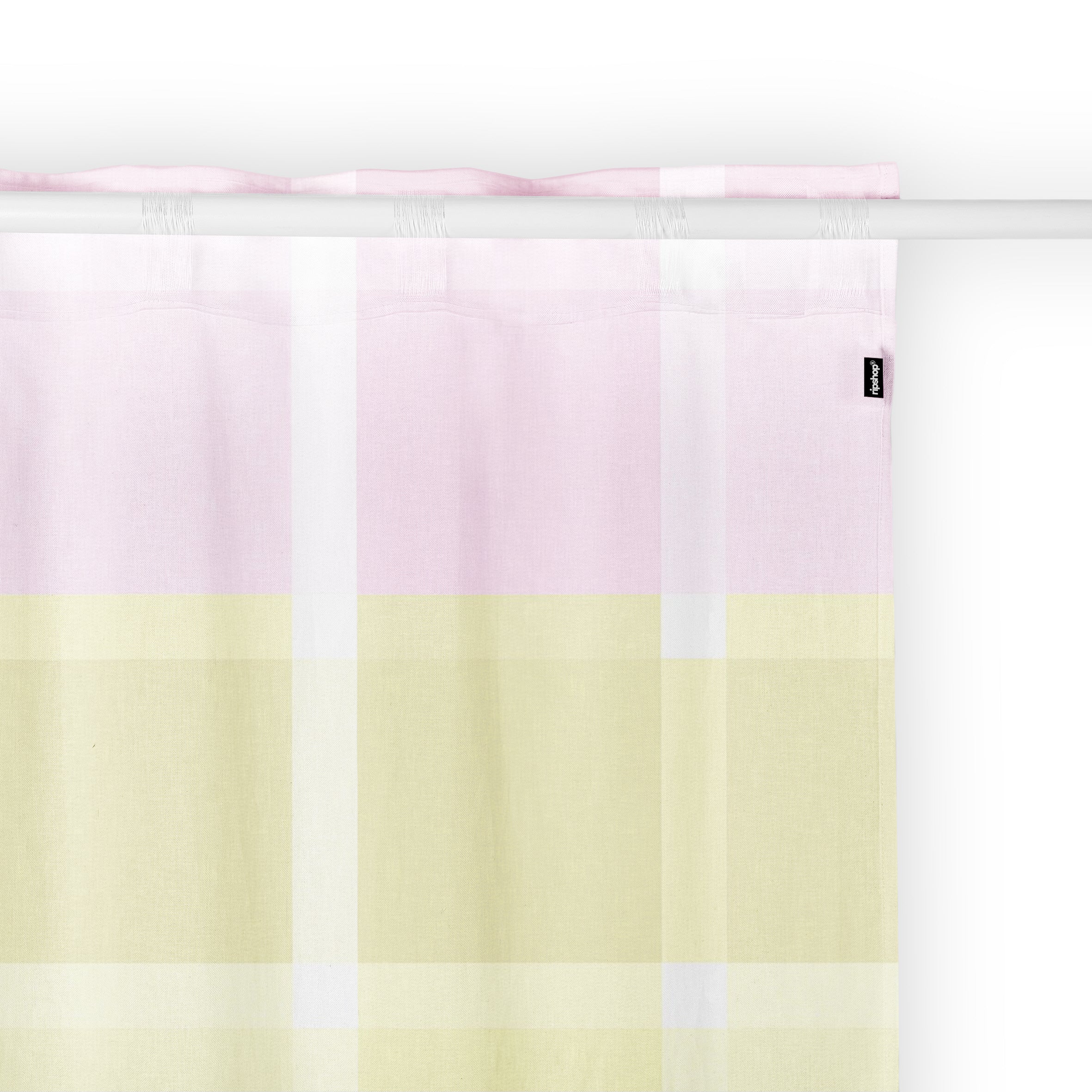 Ruban de fond de rideau 100% coton Sutton rose