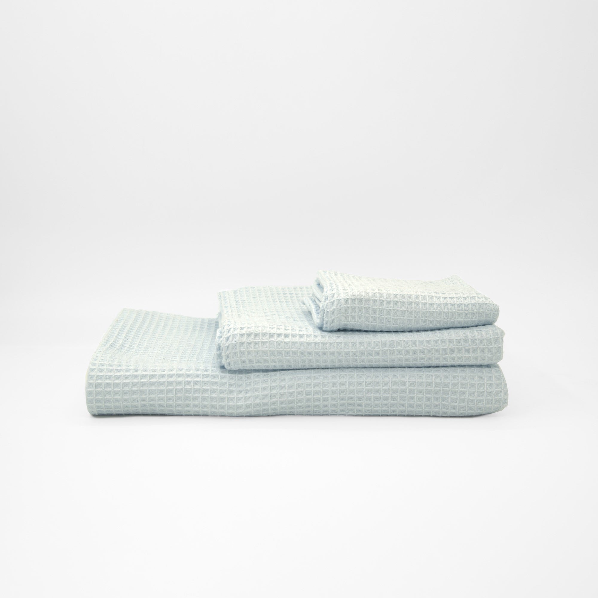 Waffle Towel 100% Cotton Blue Illusion