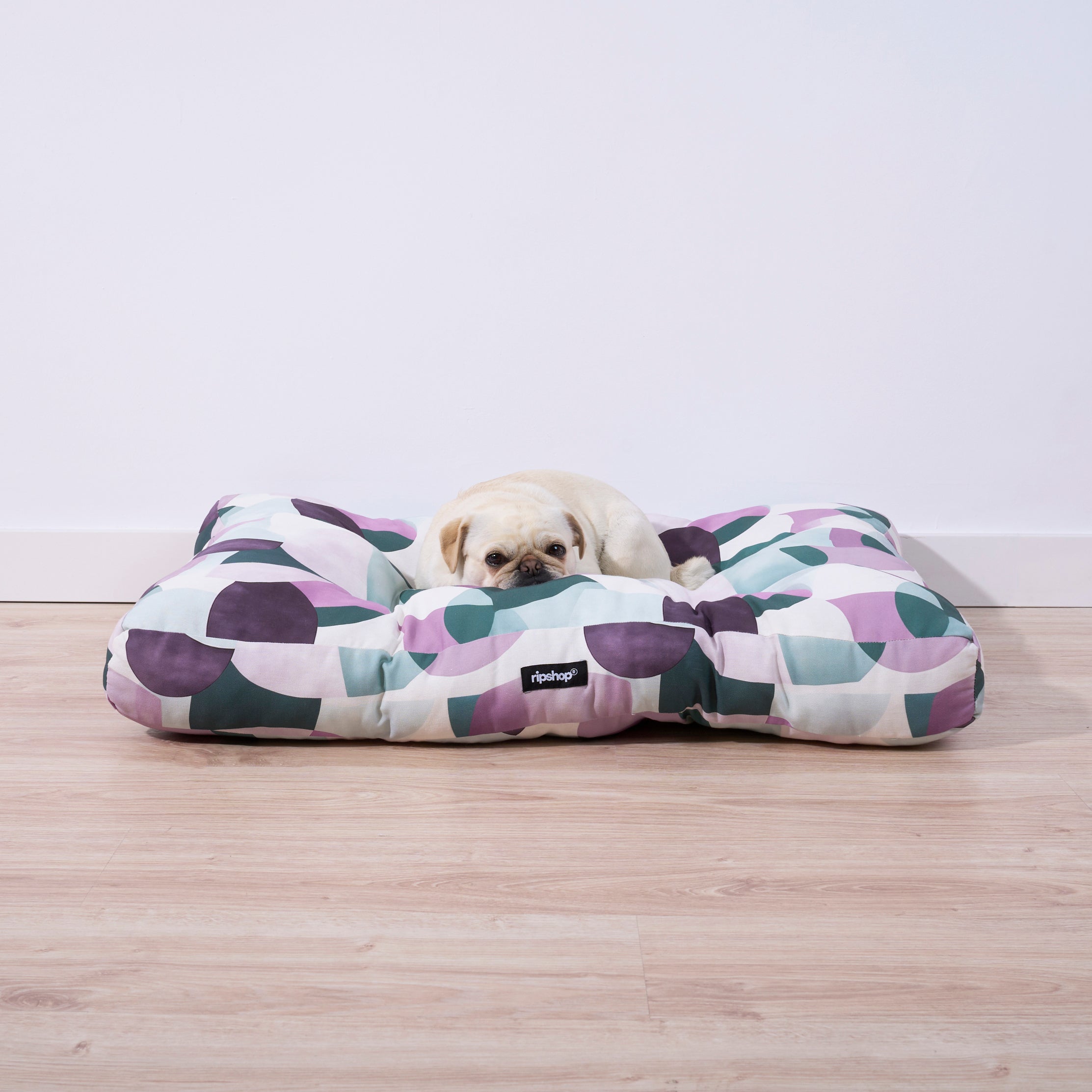 Lit pour animal de compagnie 100 % coton résistant aux taches York Lilac