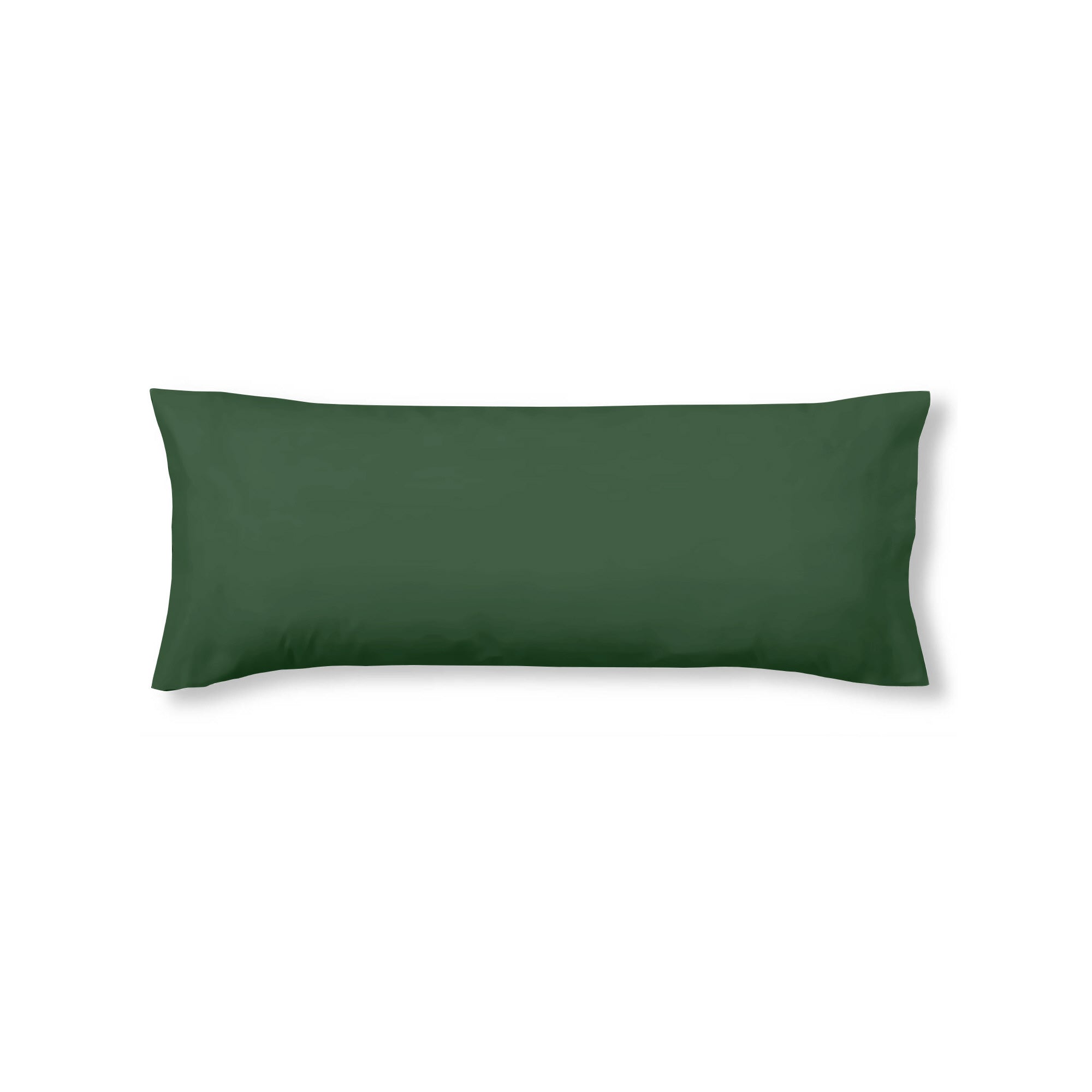 Funda almohada lisa 100% algodón Verde Botella