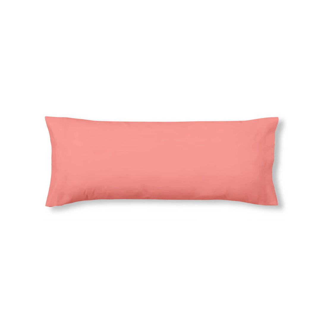 Taie d'oreiller unie corail 100 % coton