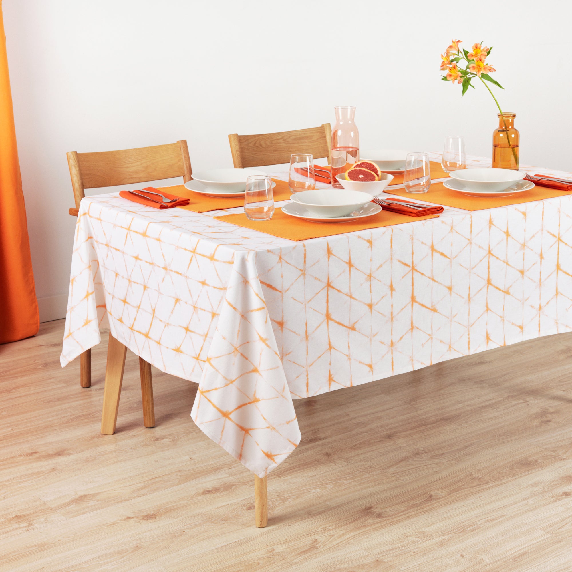 Mantel resinado antimanchas 100% algodón Leek 23