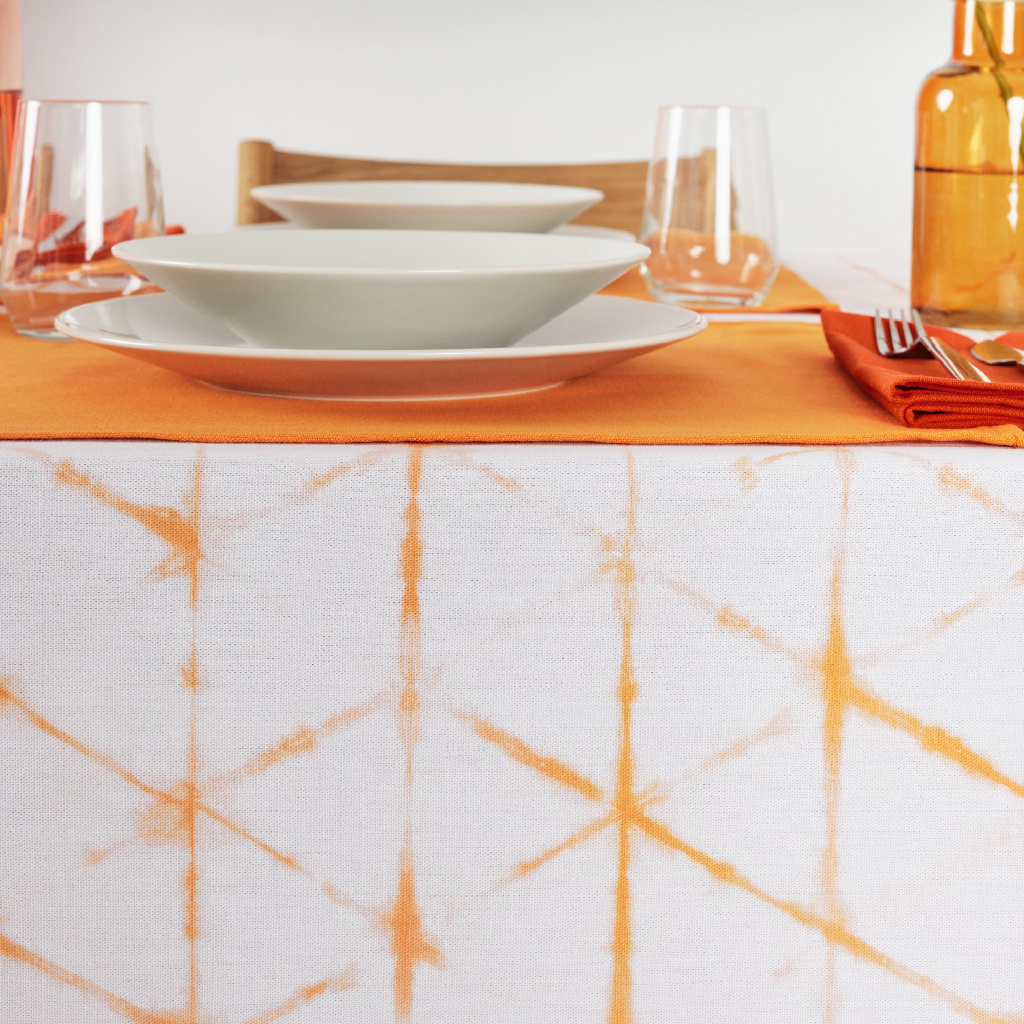 Mantel resinado antimanchas 100% algodón Leek 23