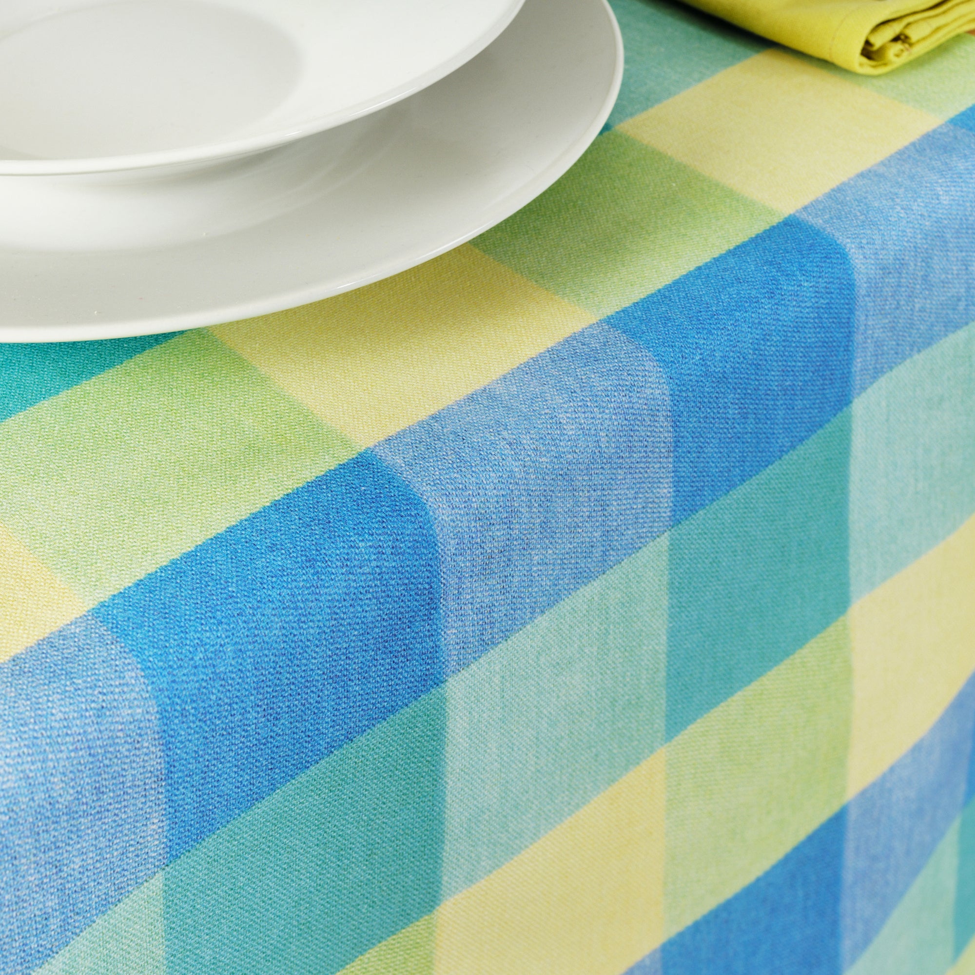 Camino de mesa 100% algodón Bath Azul