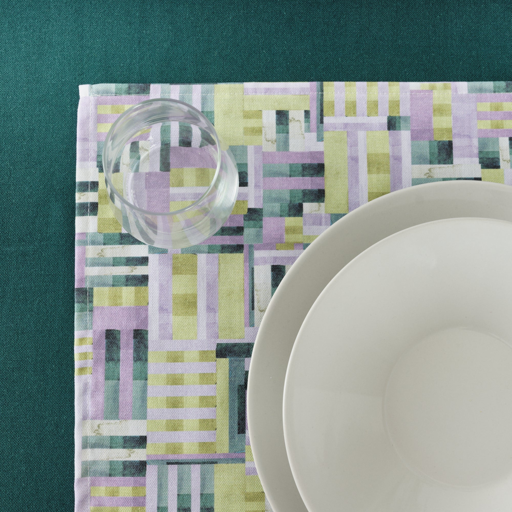 Paquet de 2 pièces. Nappe individuelle enduite de résine antitache Diss 2