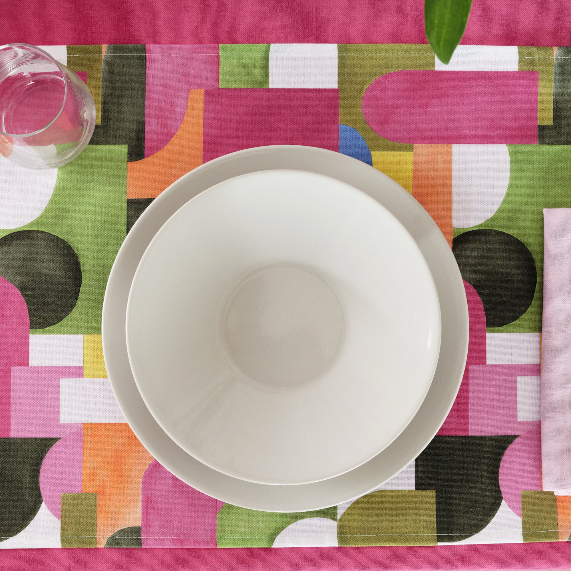 Paquet de 2 pièces. Nappe individuelle enduite de résine antitache Dundee