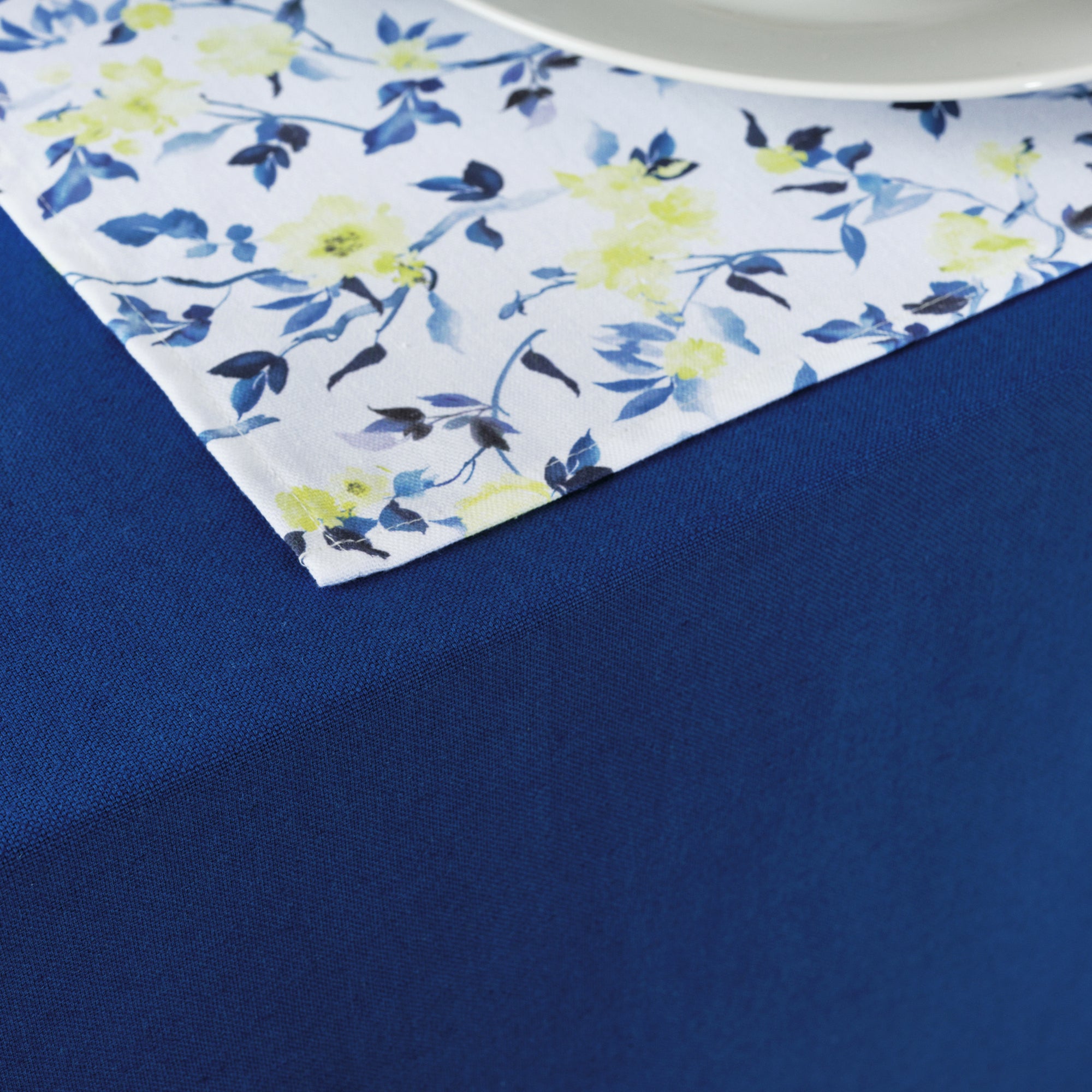 Pack 2 pc. stain-resistant resin placemat Leeds Blue