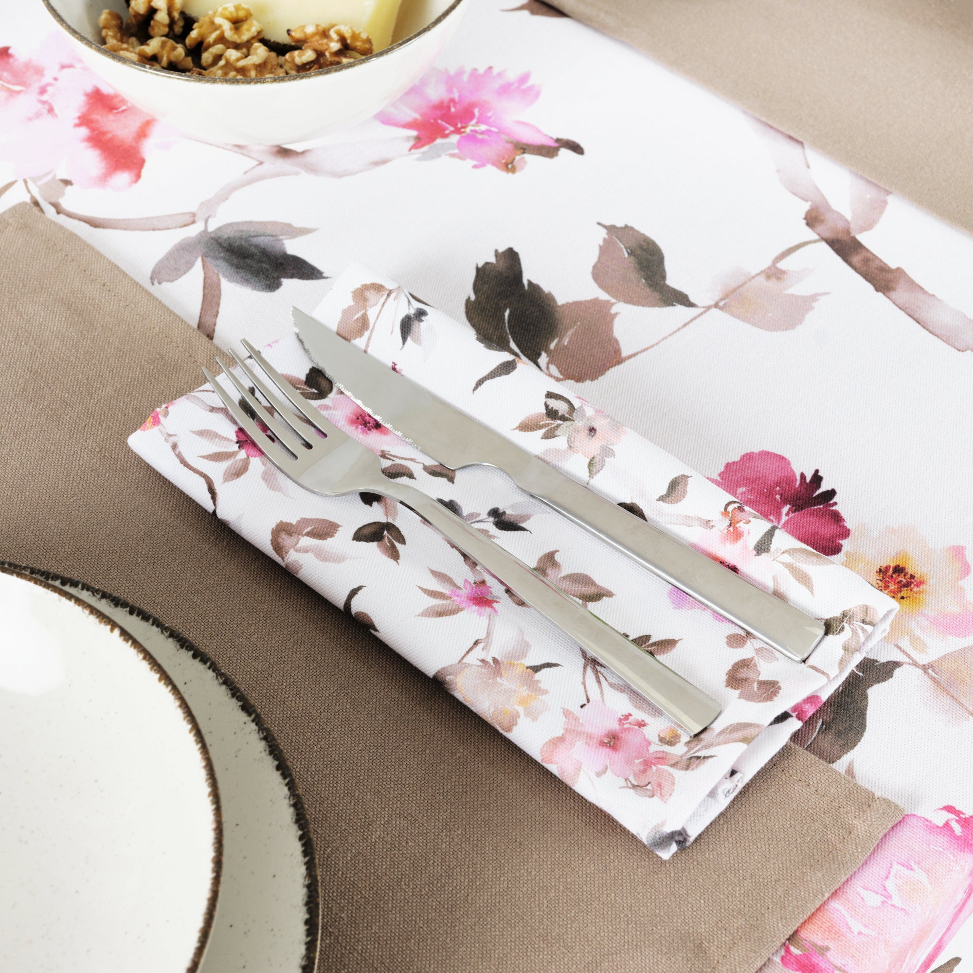 Pack 2 ud. servilletas 100% algodón Leeds Rosa