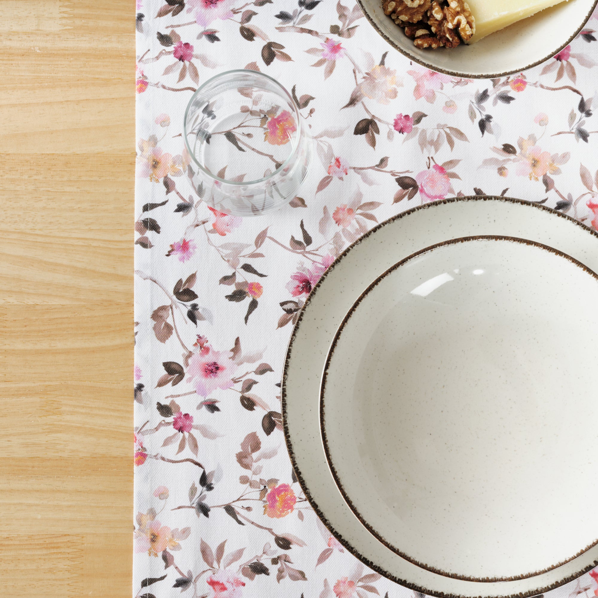 Camino de mesa 100% algodón Leeds Rosa