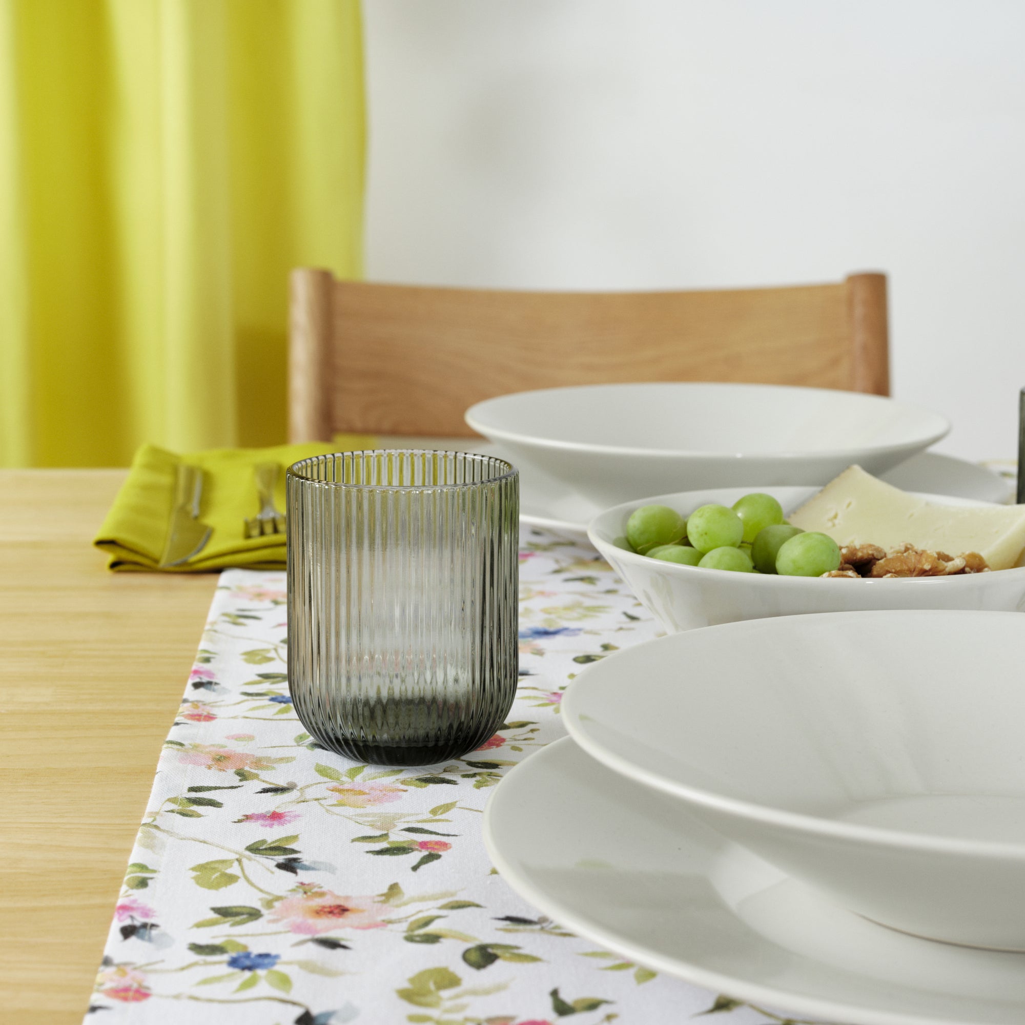 Camino de mesa 100% algodón Leeds Verde