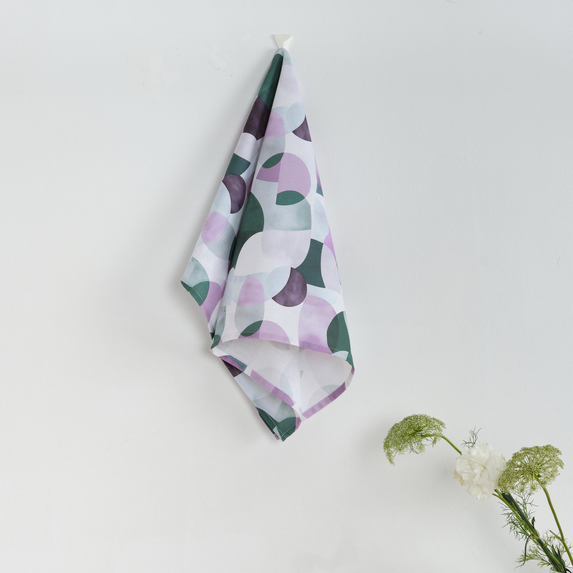 Paquet de 2 pièces. Torchon de cuisine 100% coton York Lilac