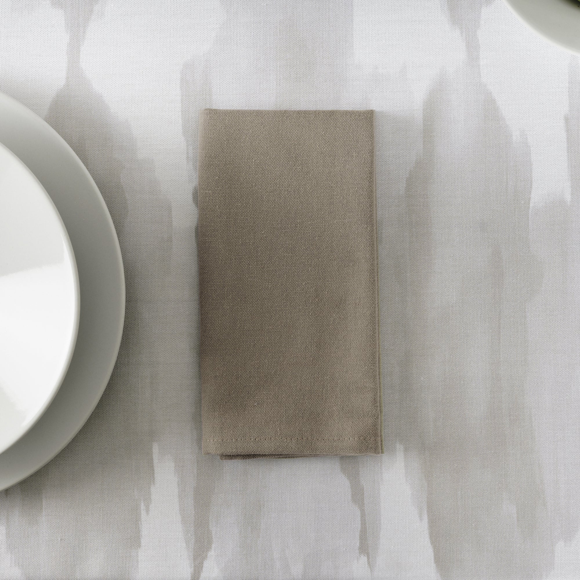 Pack 2 ud. servilletas liso Lino 100% Marrón