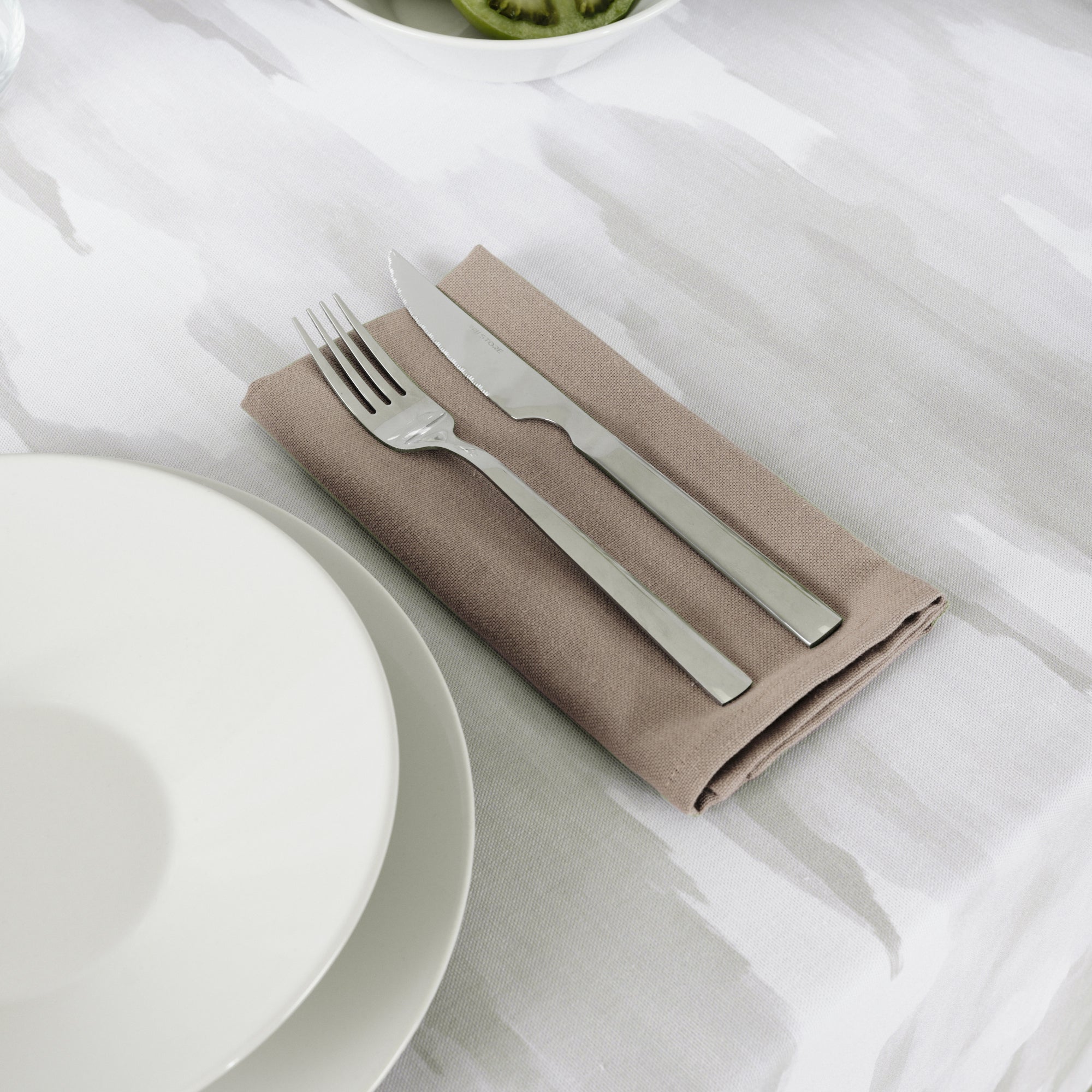 Pack 2 ud. servilletas liso Lino 100% Marrón