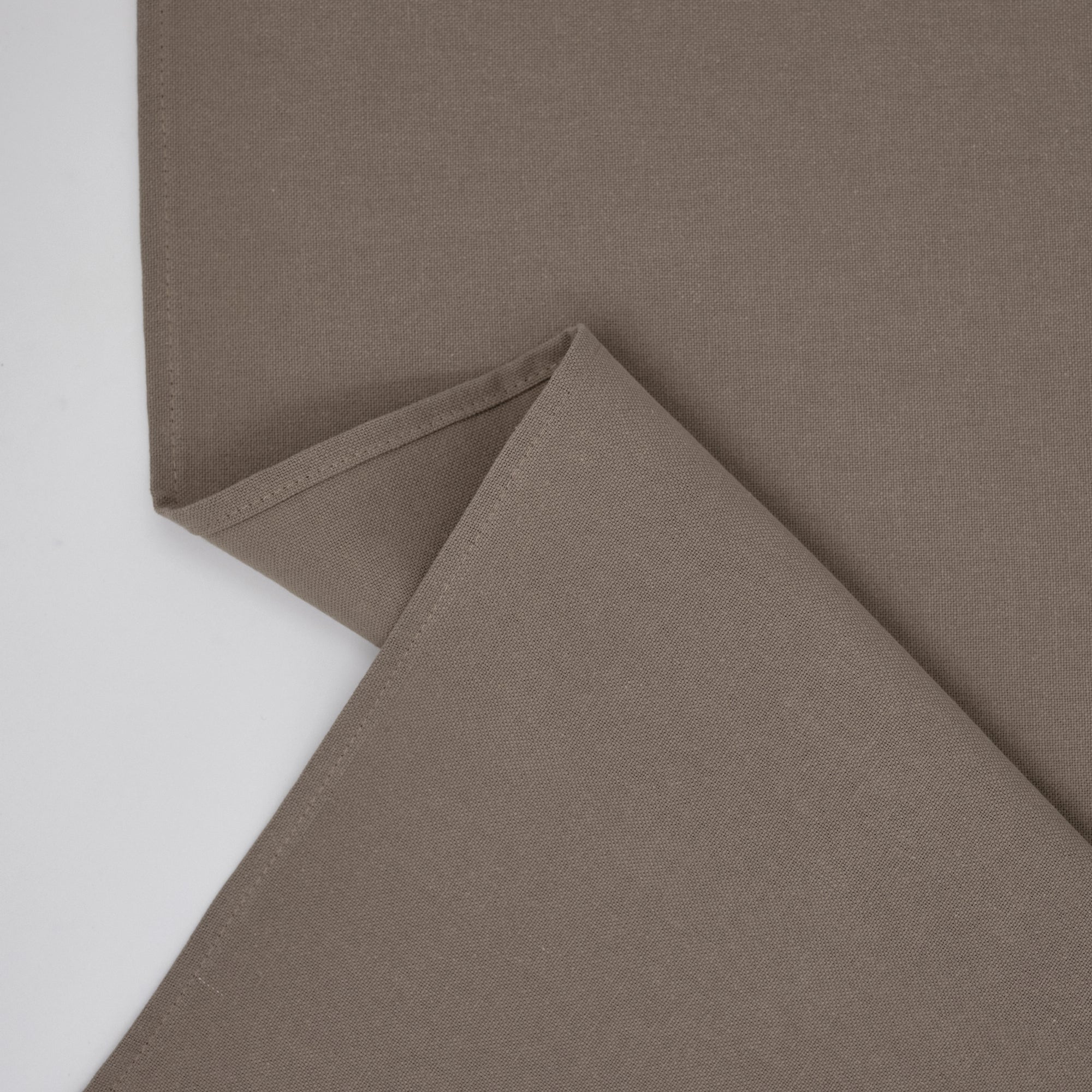 Pack of 2 plain kitchen cloths 100% linen Brown