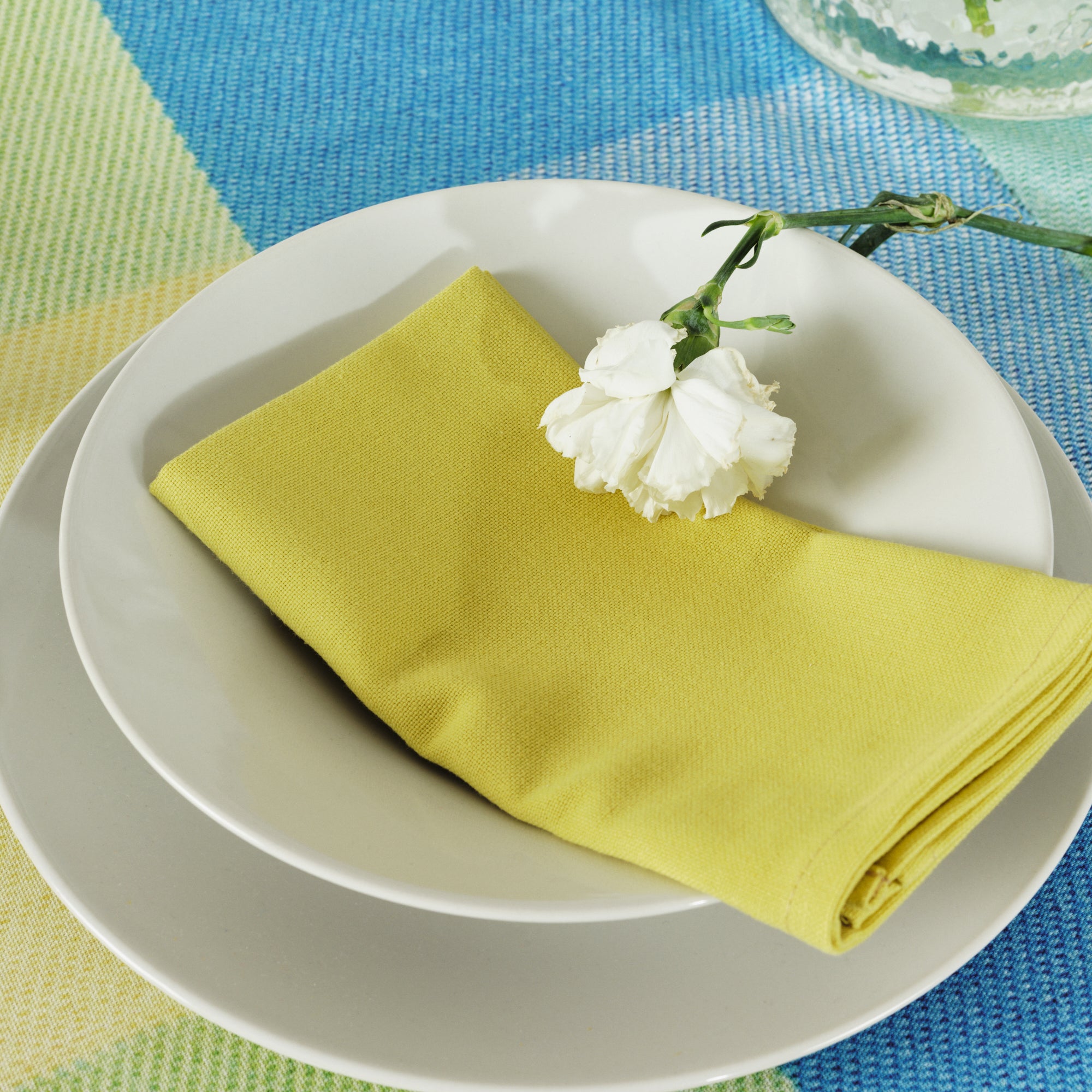 Pack 2 ud. servilletas liso Lino 100% Pistacho