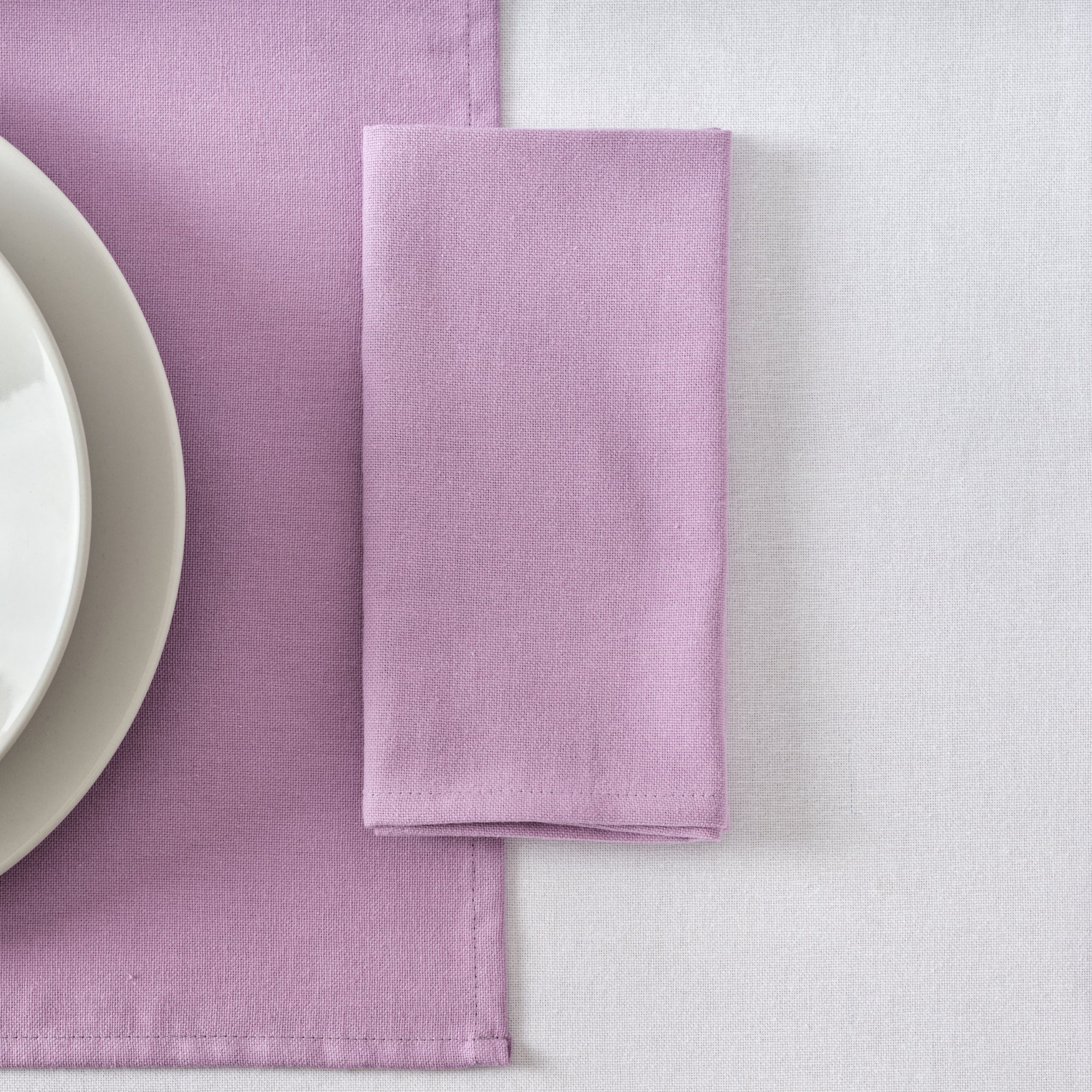 Pack 2 ud. servilletas liso Lino 100% Lila