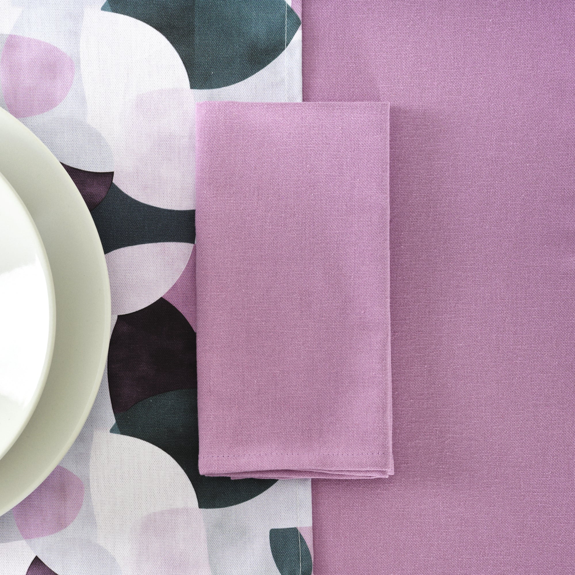 Pack 2 ud. servilletas liso Lino 100% Lila