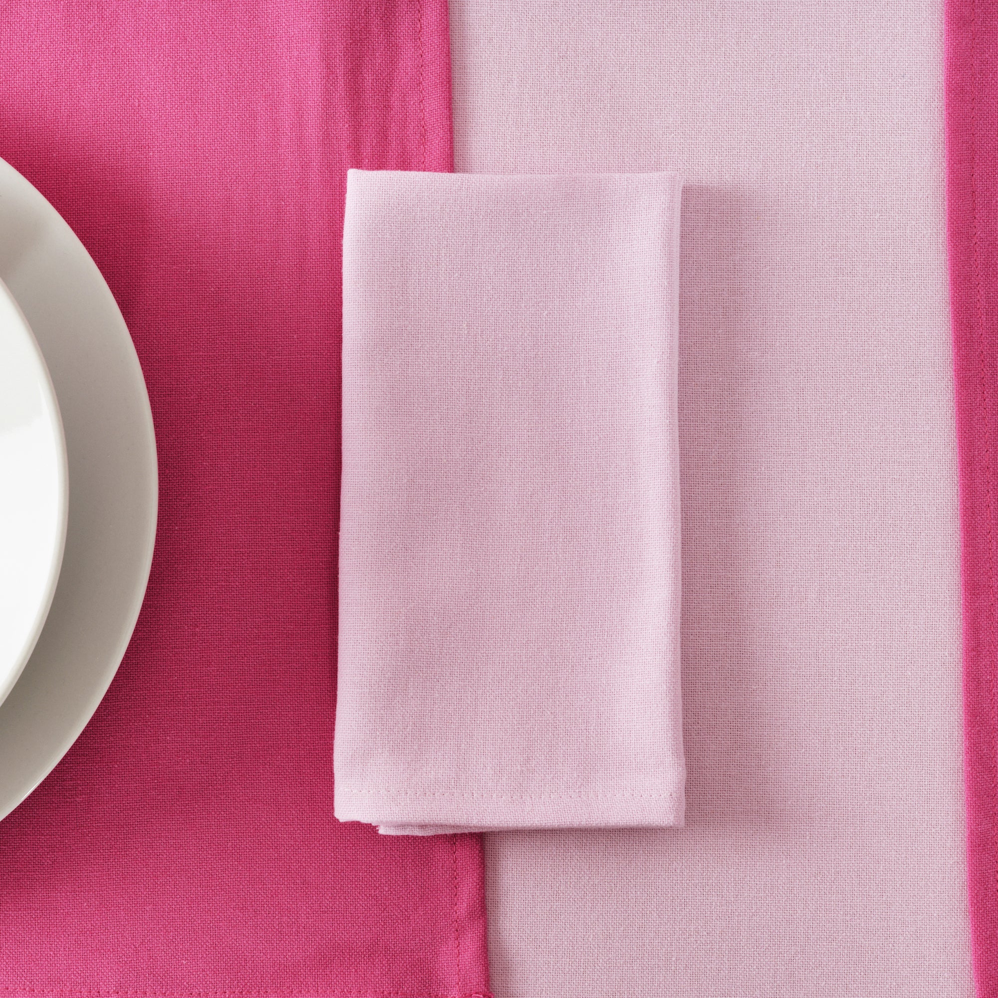 Pack 2 ud. servilletas liso Lino 100% Rosa Palo