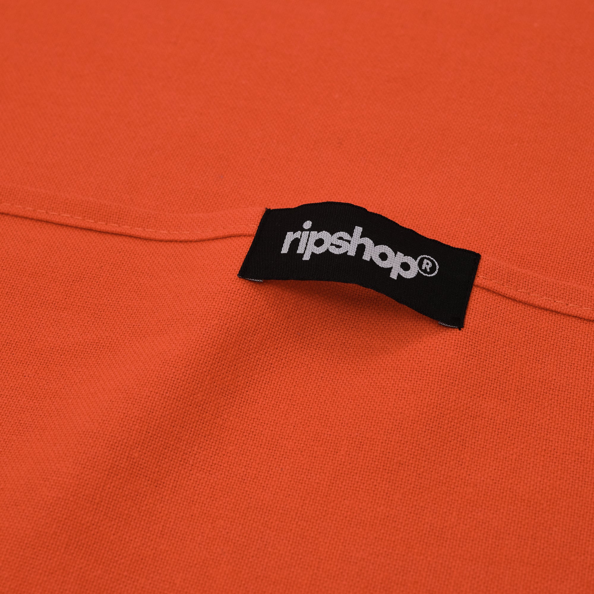 Pack of 2 plain kitchen cloths 100% linen Dark Orange