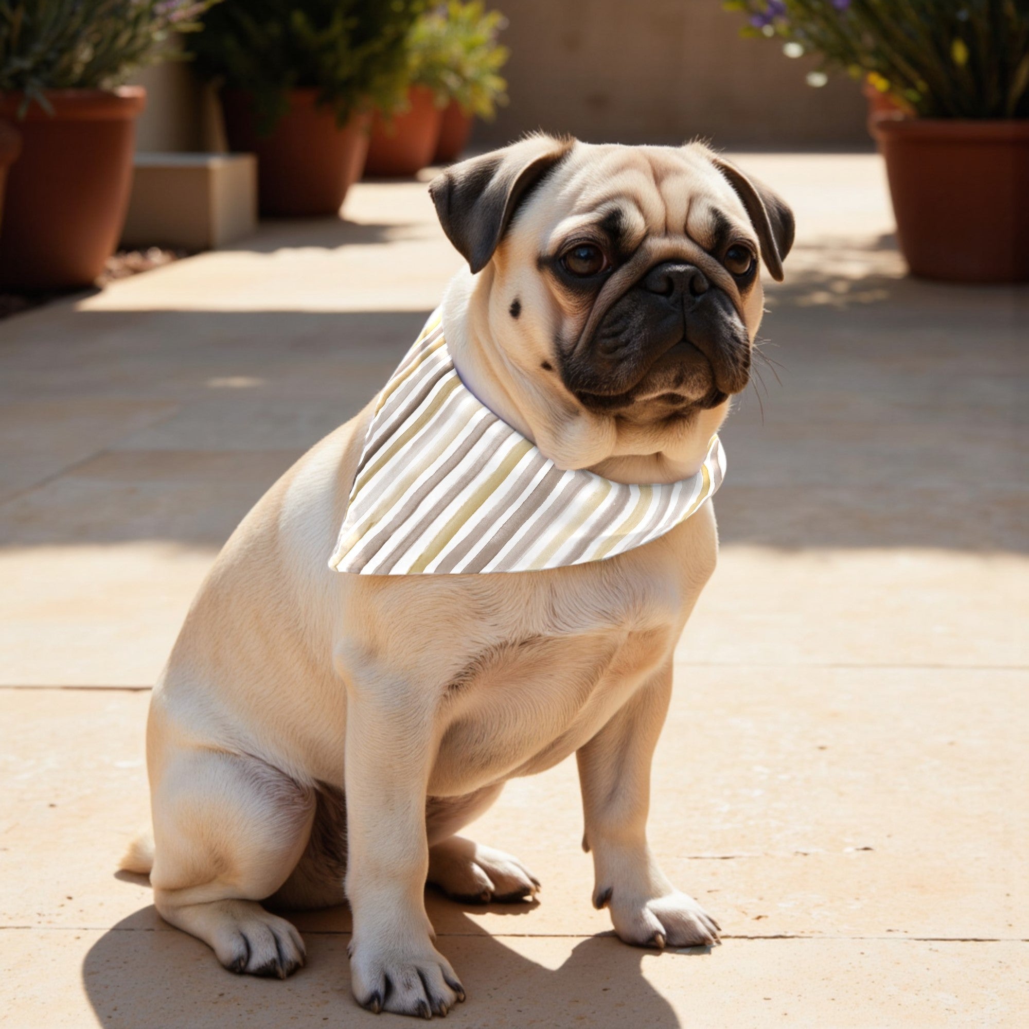 Pack 2 unidades bandana para mascotas NAIARA MARRÓN