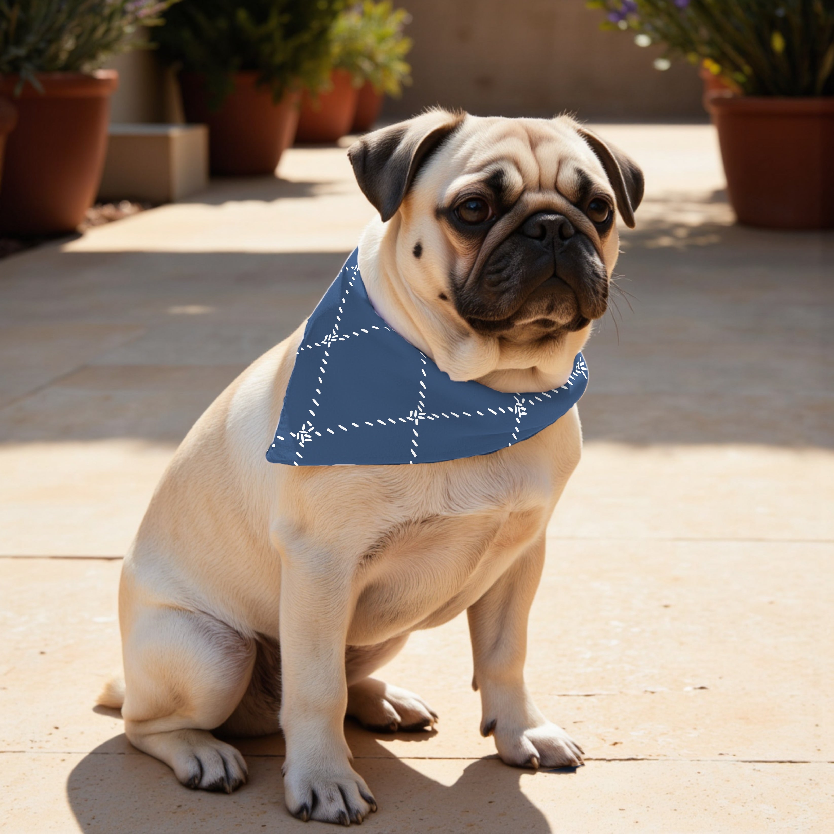 Pack 2 unidades bandana para mascotas BENICASSIM MARINO