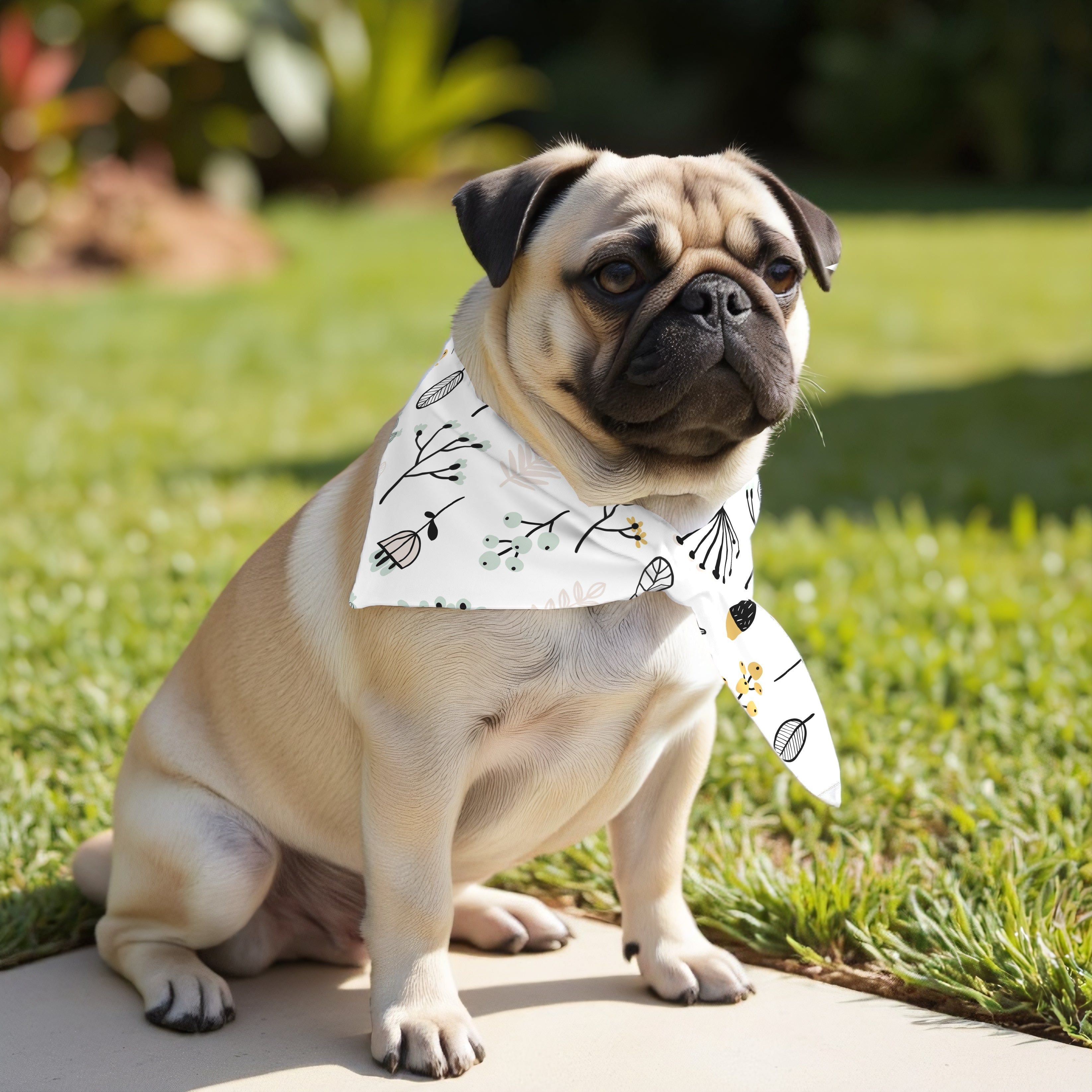 Pack 2 unidades bandana para mascotas SANTORINI