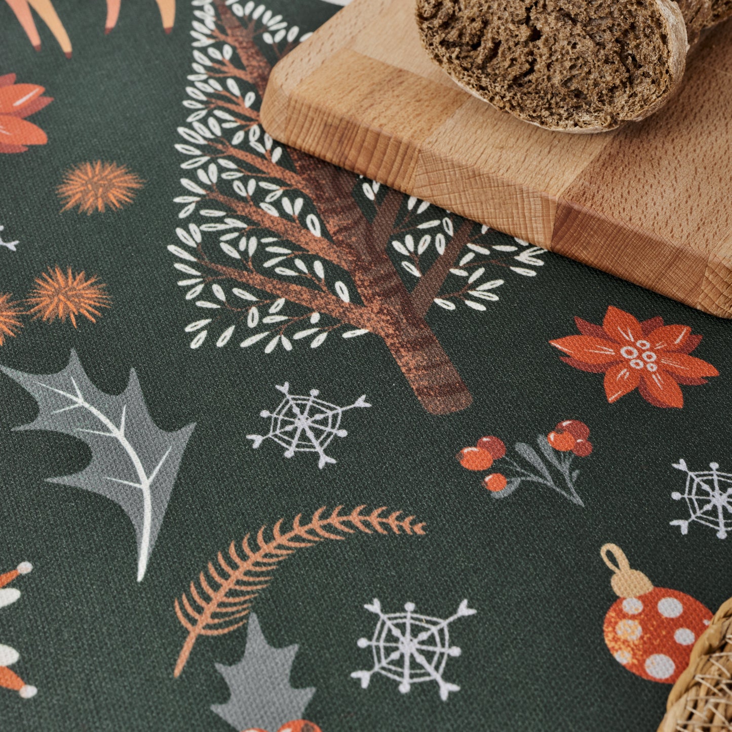 Merry Christmas stain-resistant tablecloth 47