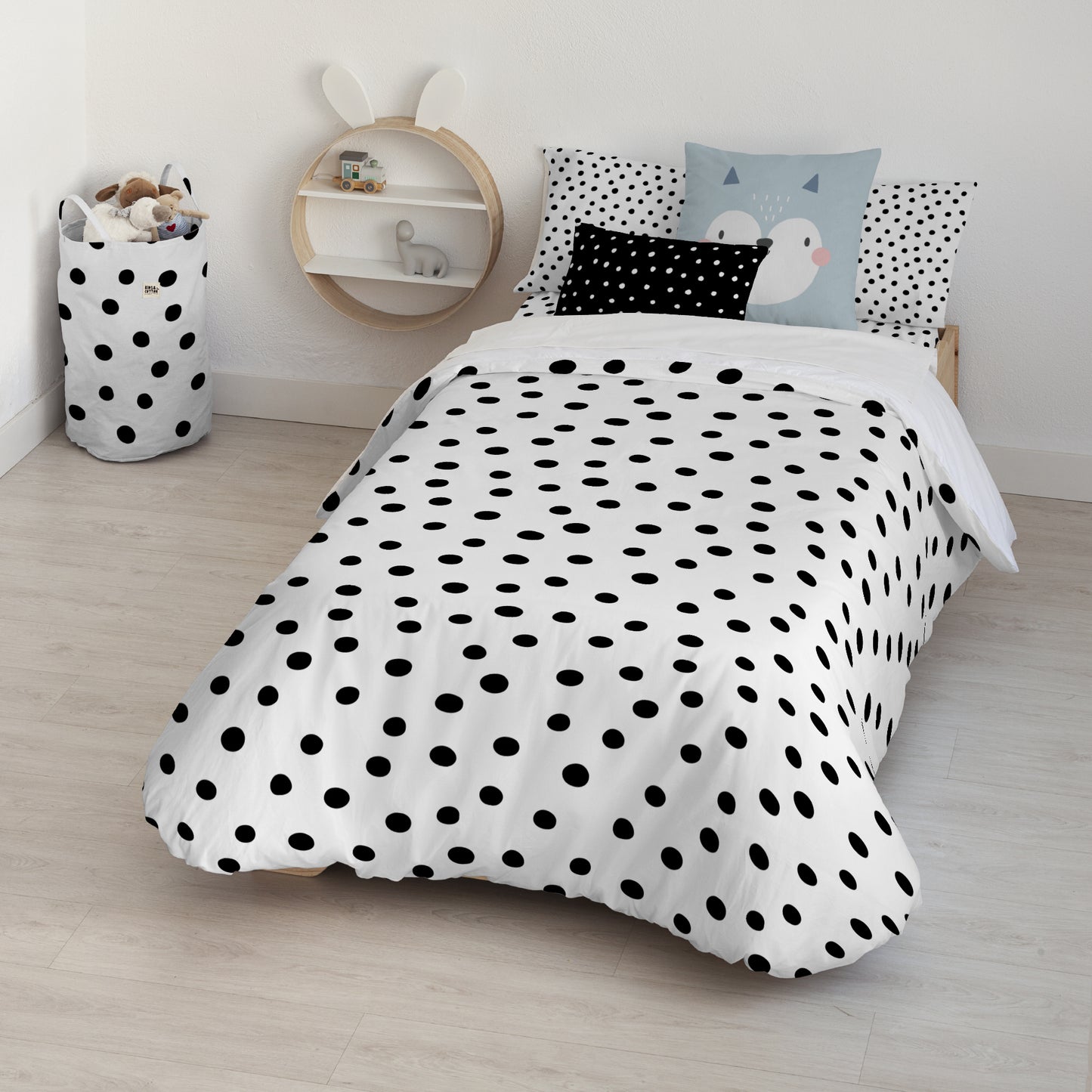 100% cotton duvet cover Kibo Black