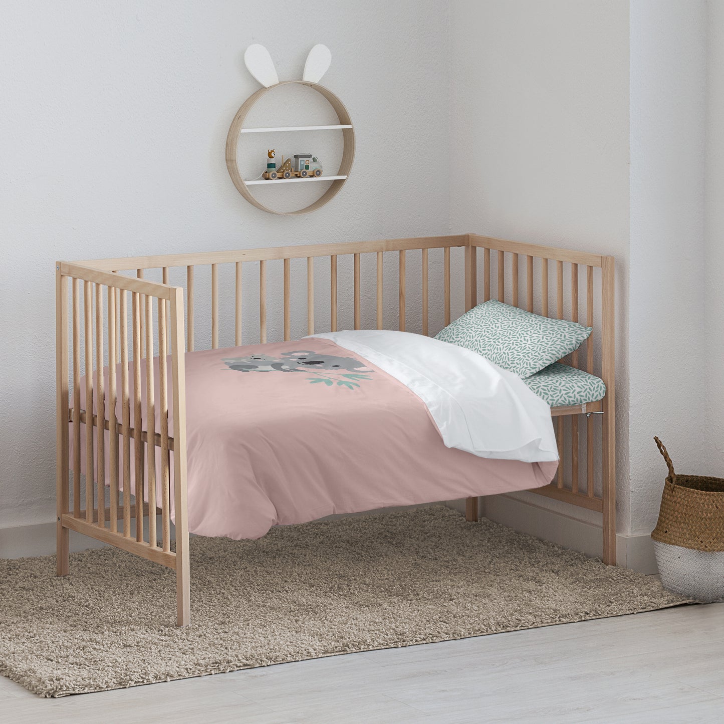 Housse de couette berceau Kuno Rose