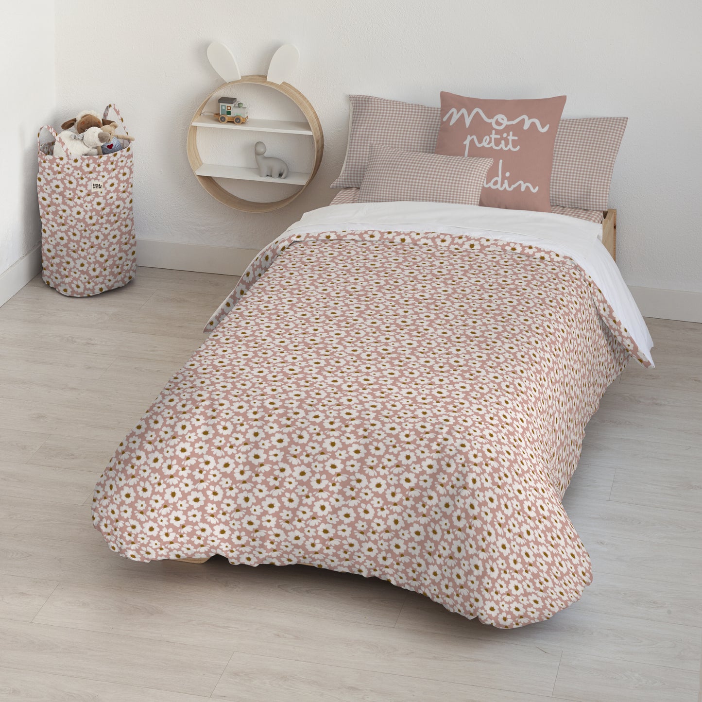 100% cotton duvet cover Xalo Pink Small