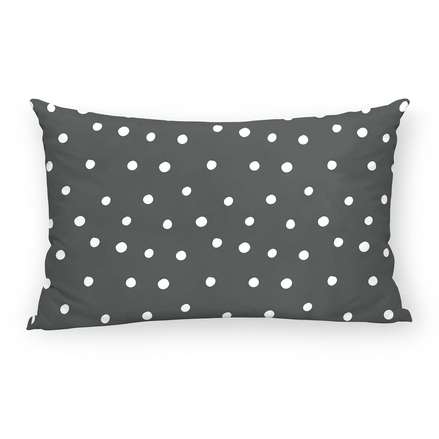 Housse de coussin 100% coton Kibo Noir C 30x50 cm