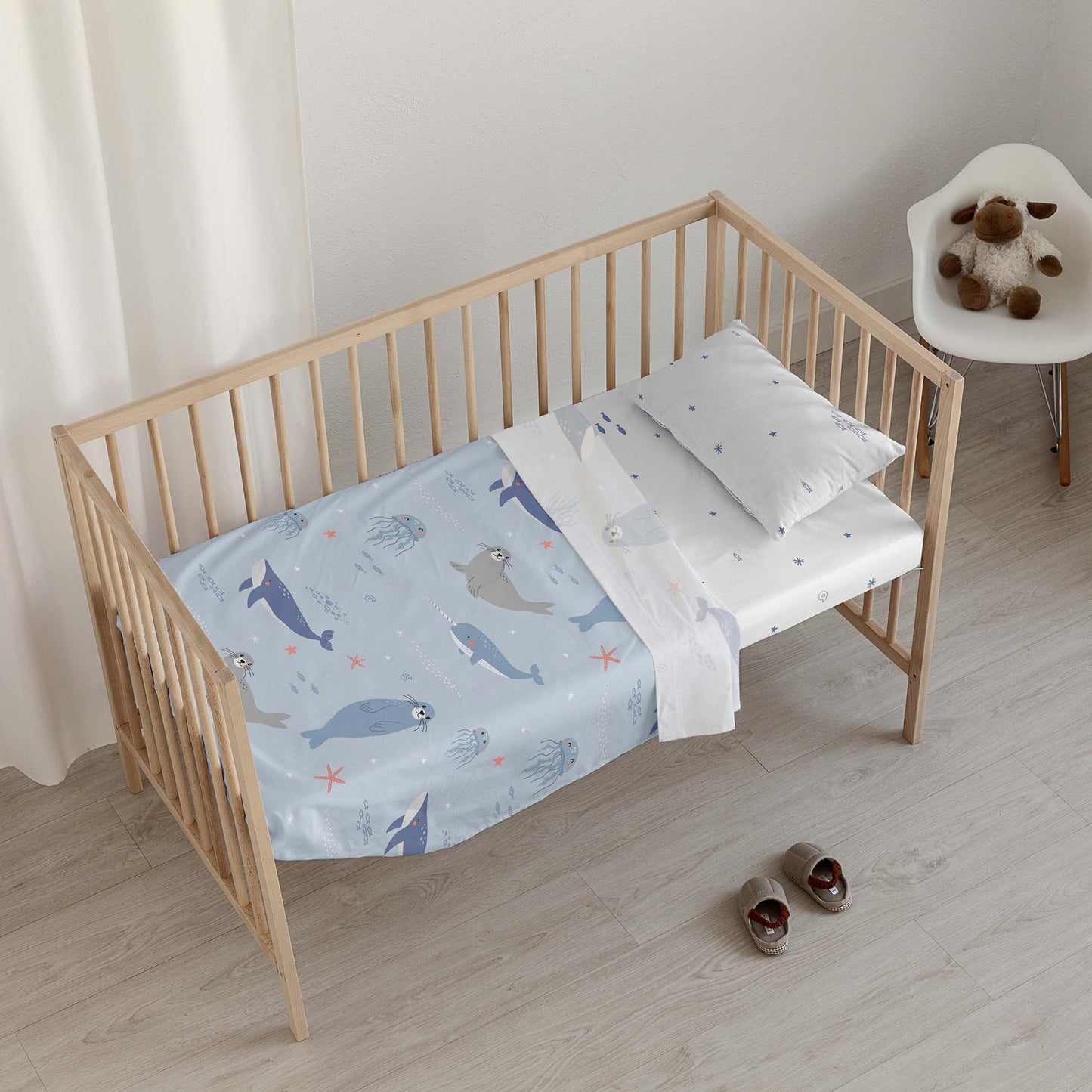 Dessus de lit de bébé 100% coton Tabor