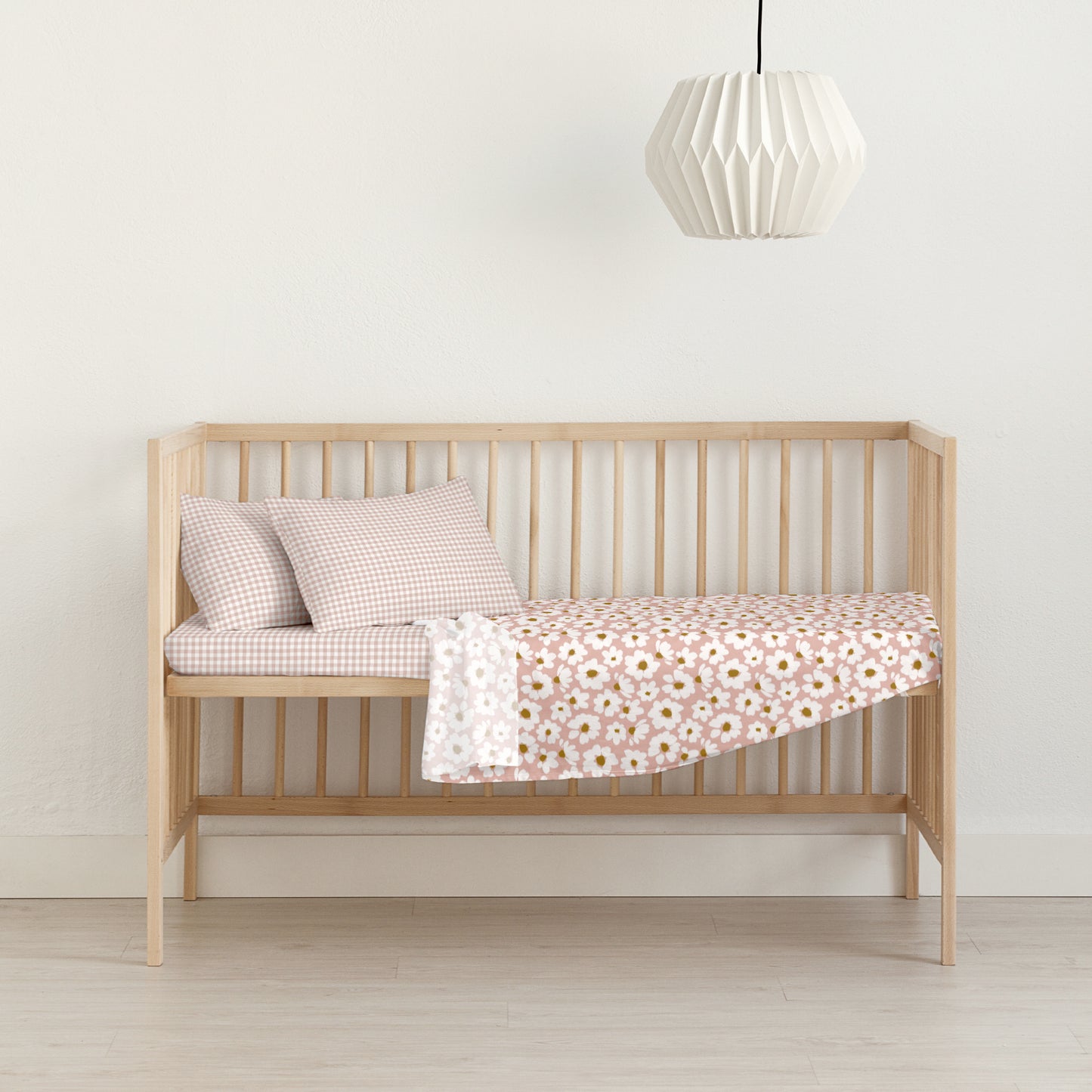 Haut de lit de bébé 100 % coton rose Xalo