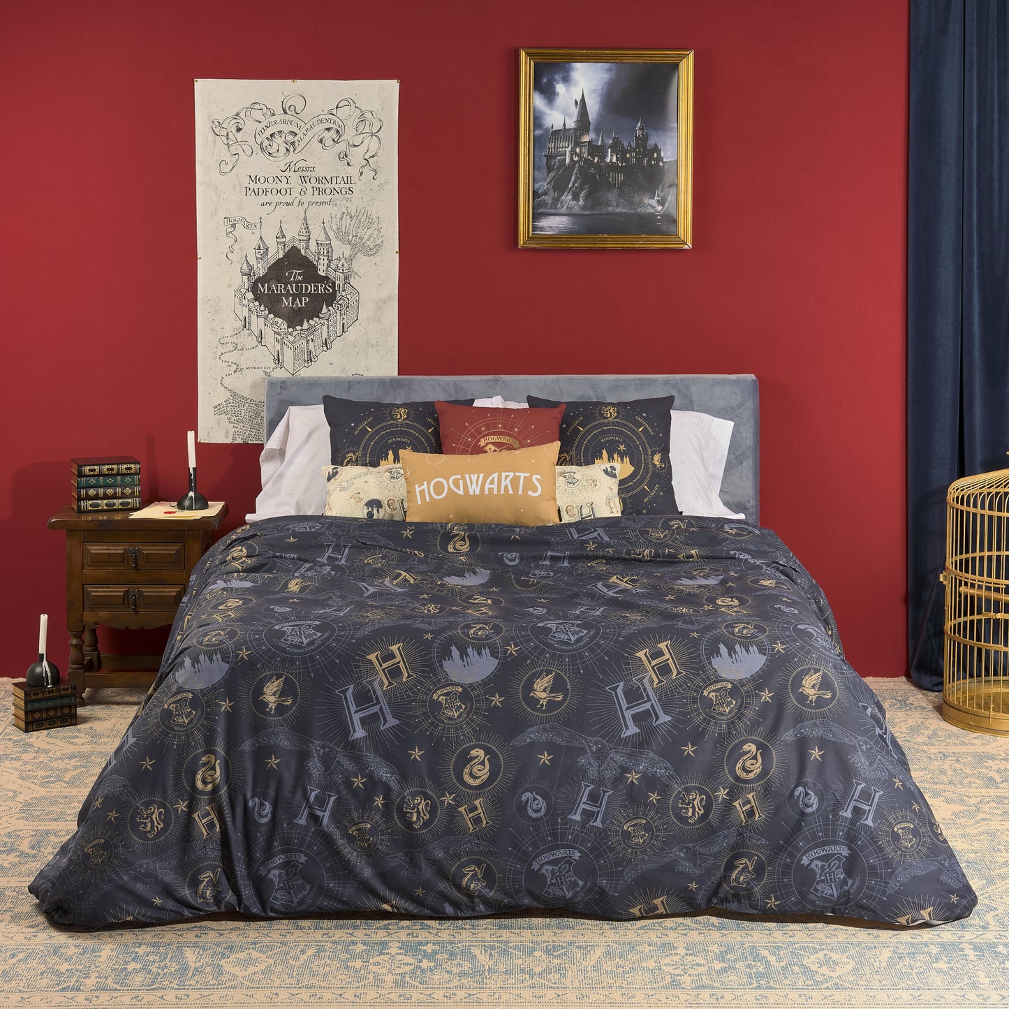 100% cotton duvet cover Harry Potter Gold