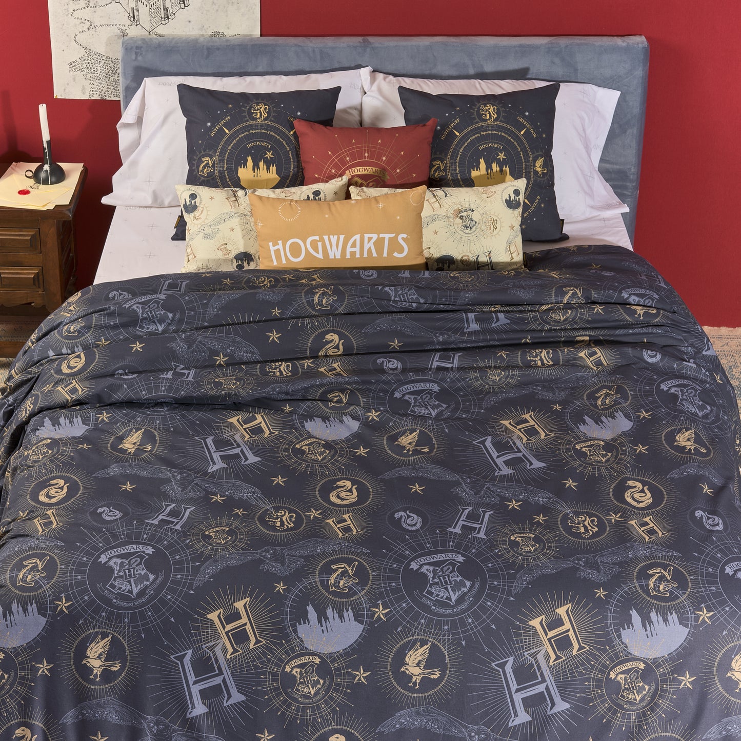 100% cotton duvet cover Harry Potter Gold