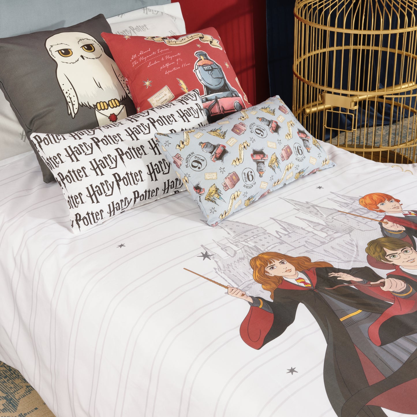 Housse de couette 100% coton équipe Harry Potter