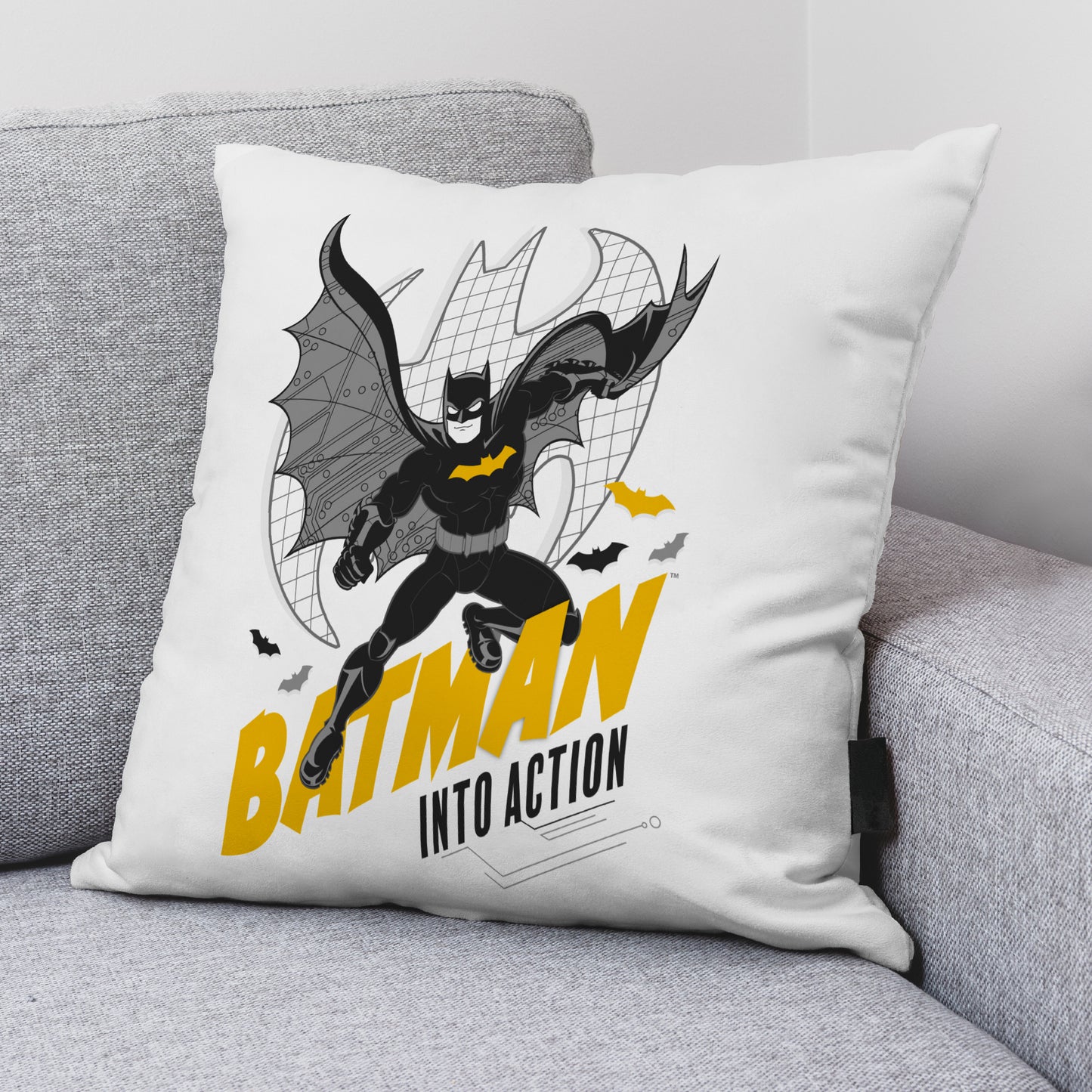 Cushion cover 100% Cotton 45x45 cm Batman Comix 1B