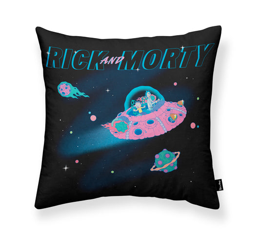 Housse de coussin 100% Coton 45x45 cm Rick et Morty B