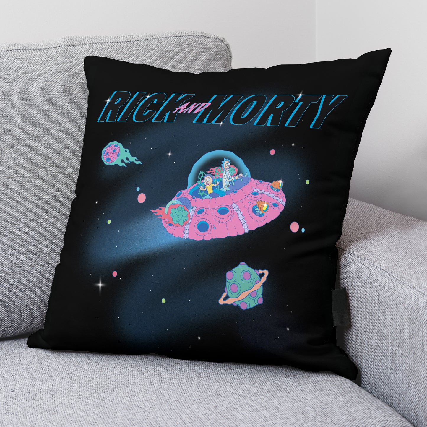 100% Cotton cushion cover 45x45 cm Rick and Morty B