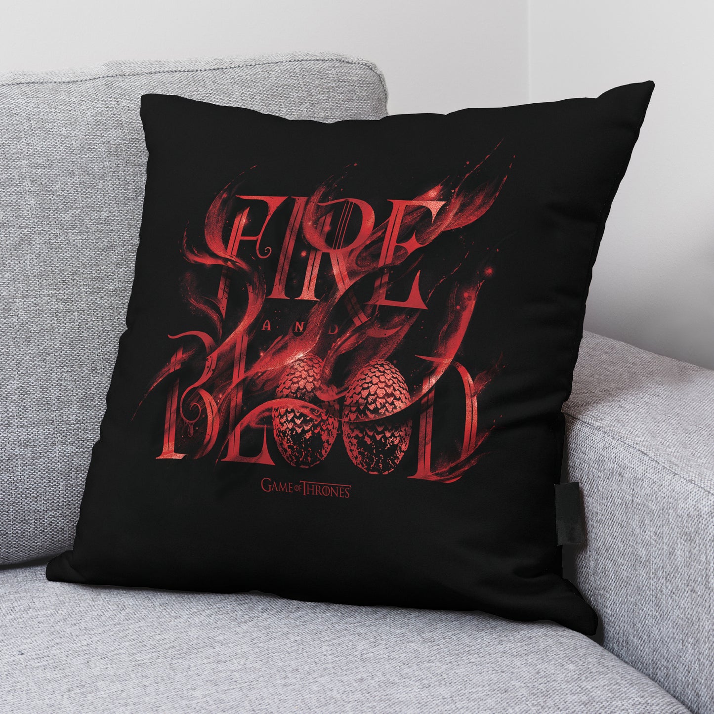 Cushion cover 100% Cotton 45x45 cm Fire Blood A