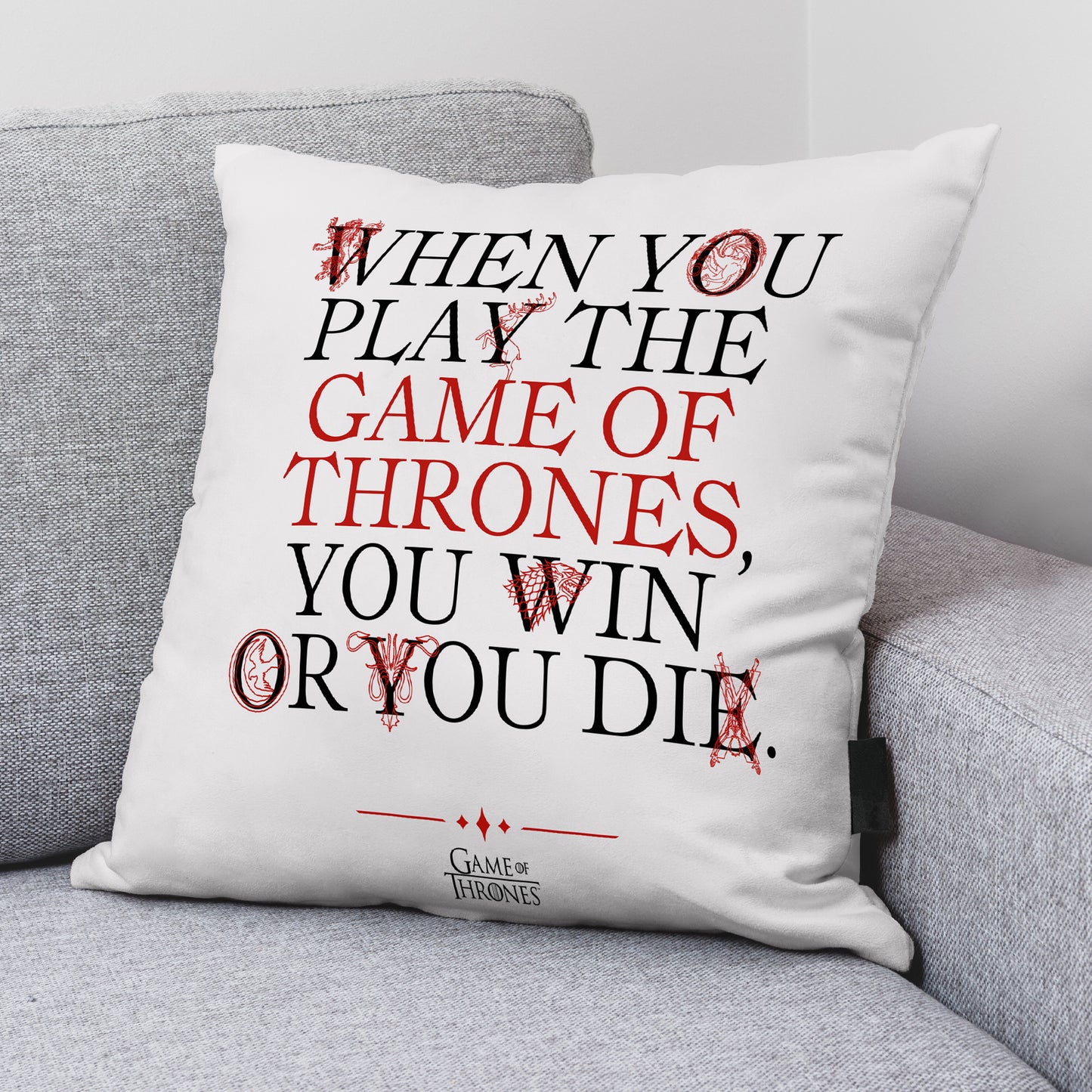 100% Cotton cushion cover 45x45 cm Play Got A