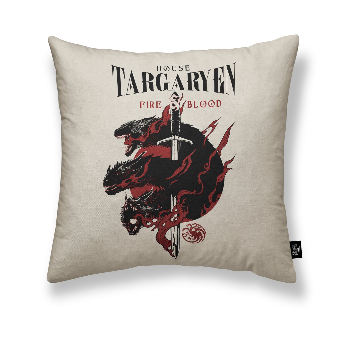 Housse de coussin 100% Coton 45x45 cm Targaryen A