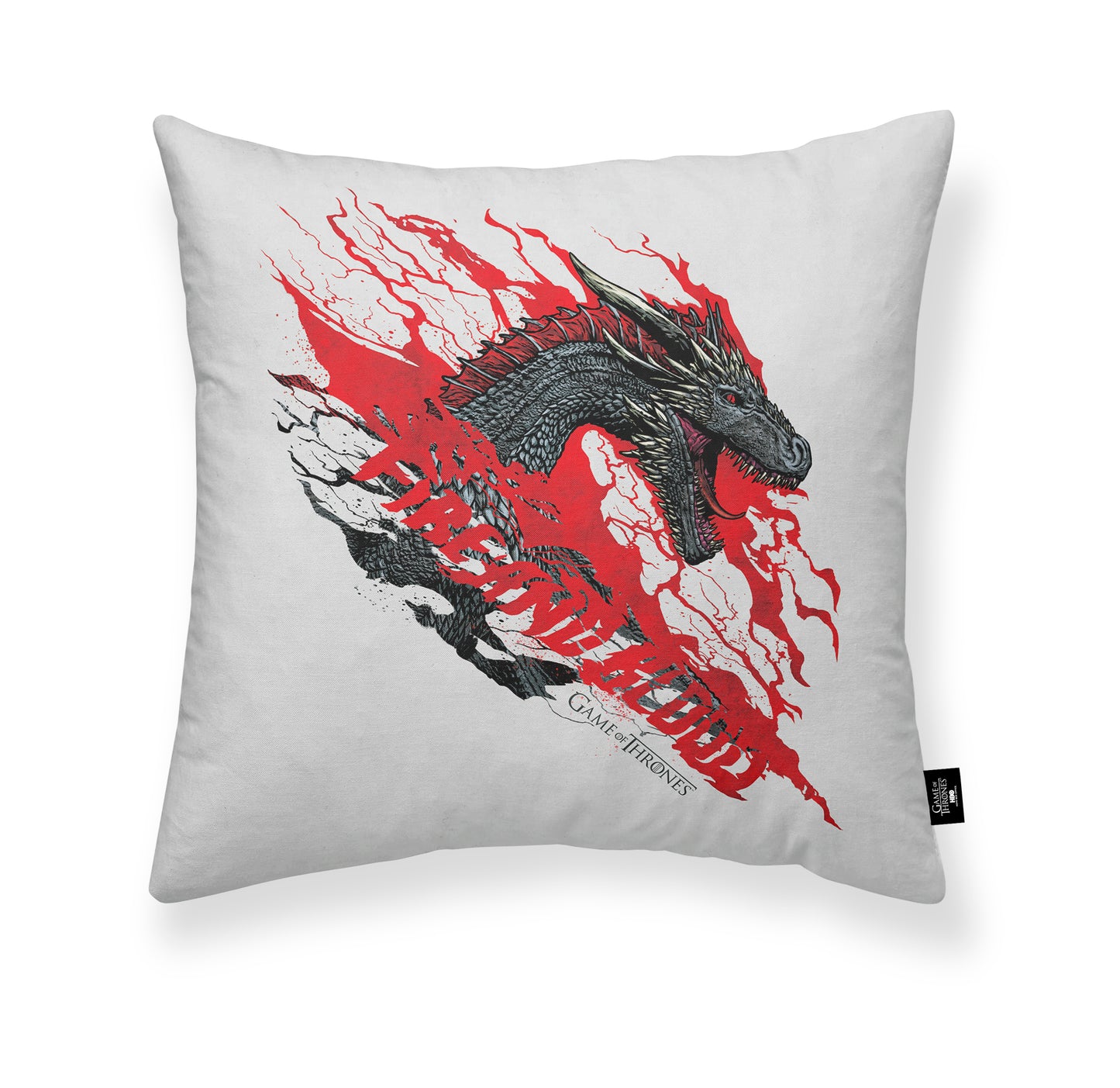 Cushion cover 100% Cotton 45x45 cm Fire Blood B