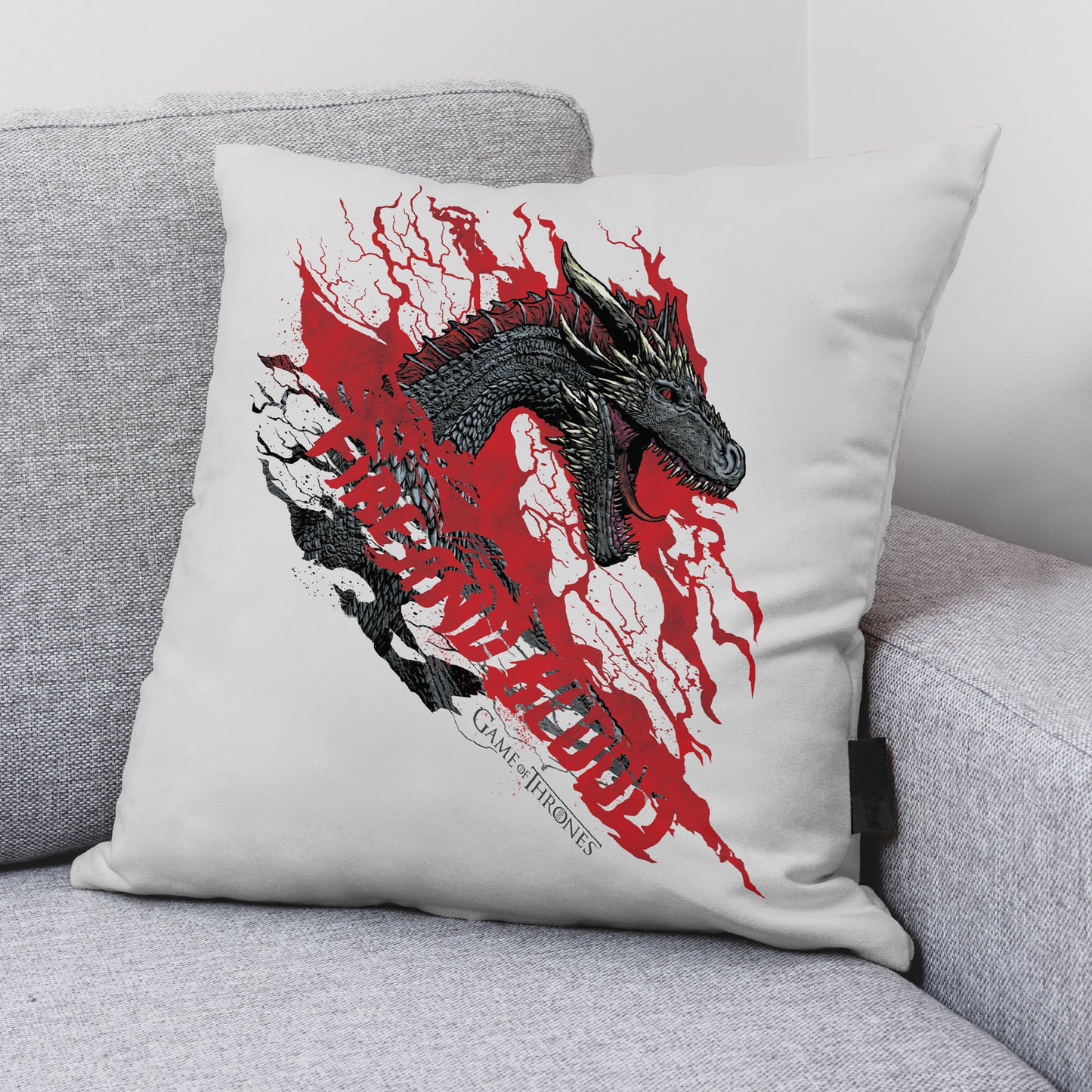 Cushion cover 100% Cotton 45x45 cm Fire Blood B