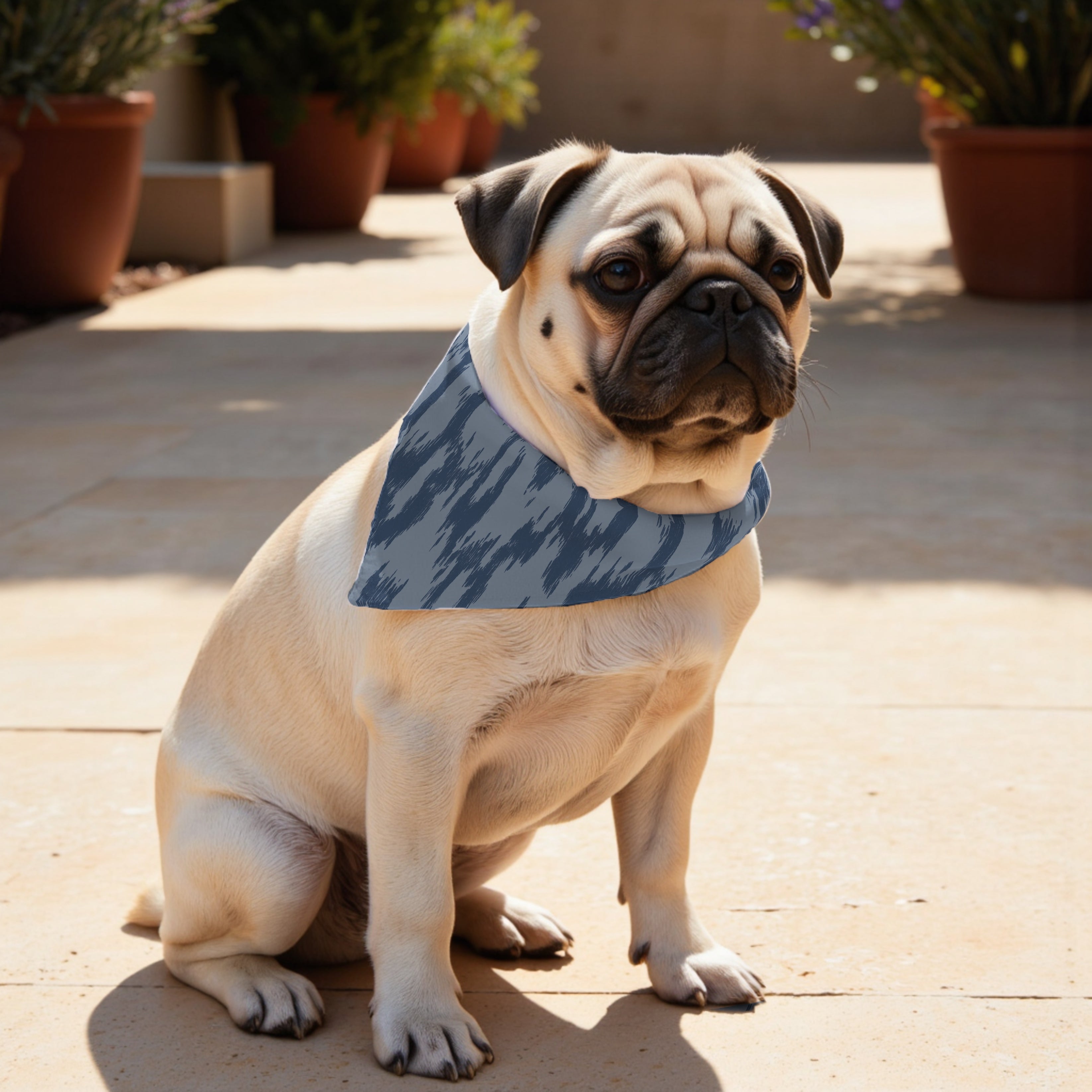 Pack 2 unidades bandana para mascotas MAHÓN AZUL MARINO