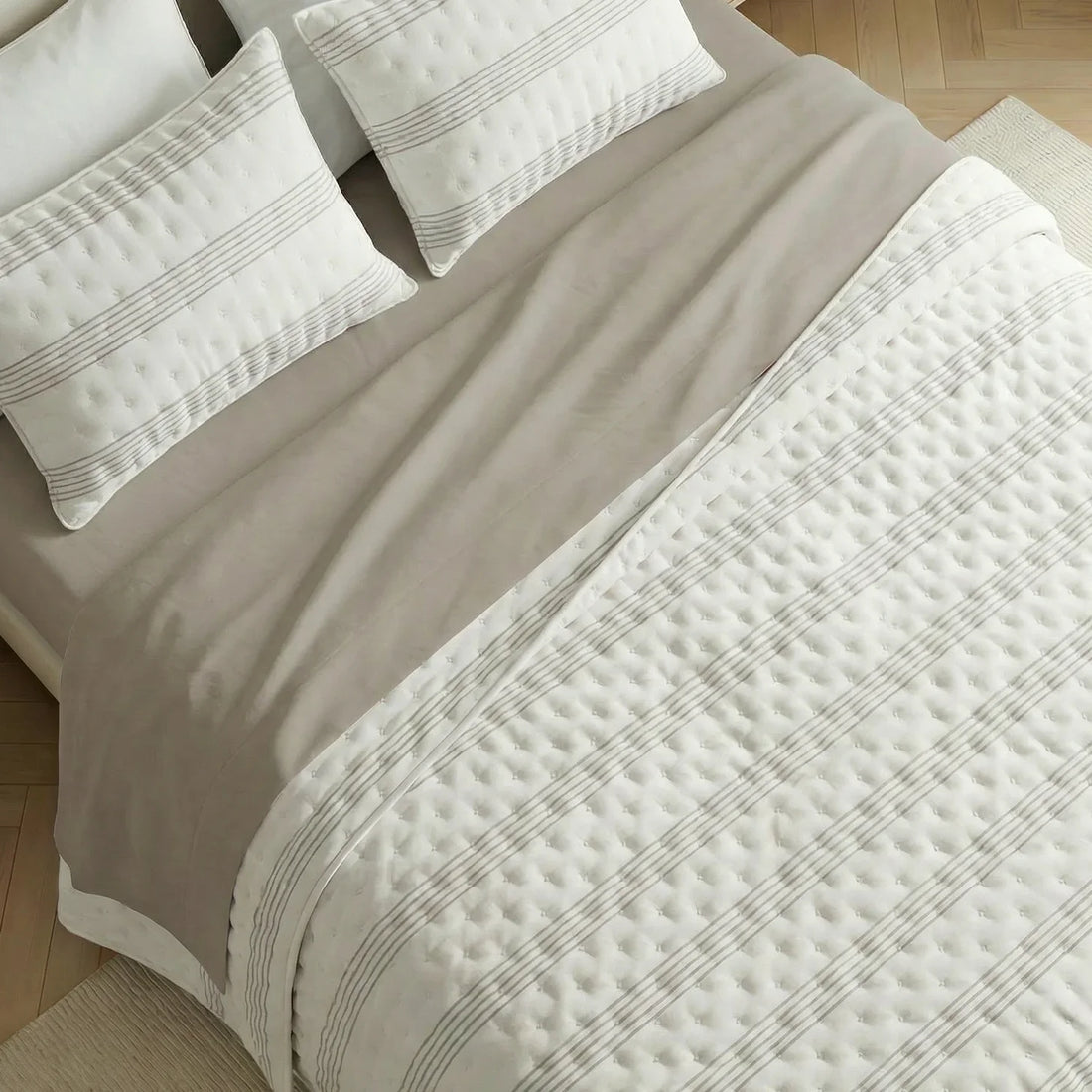 Colcha boutí estampada Abeille tacto suave