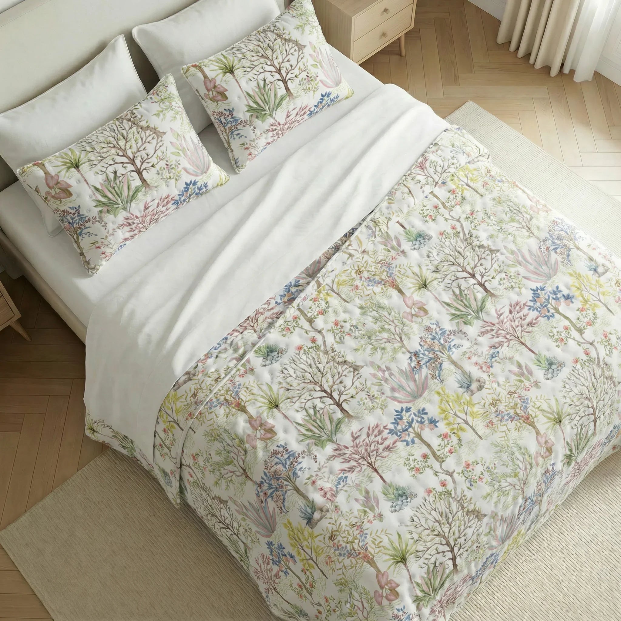 Colcha boutí estampada Alcudia tacto suave